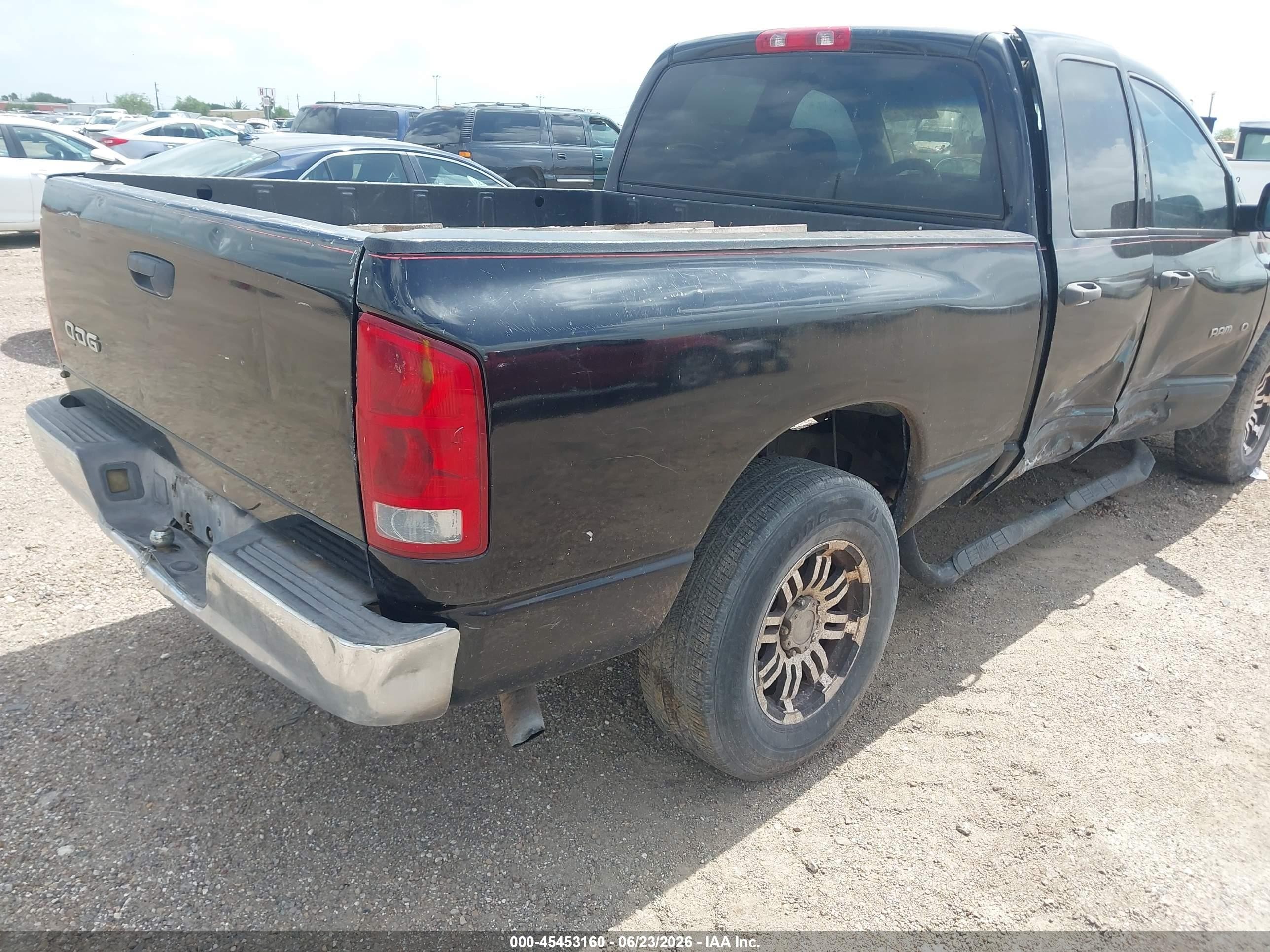 2002 Dodge Ram 1500 St Black vin: 1D7HA18N62S657923