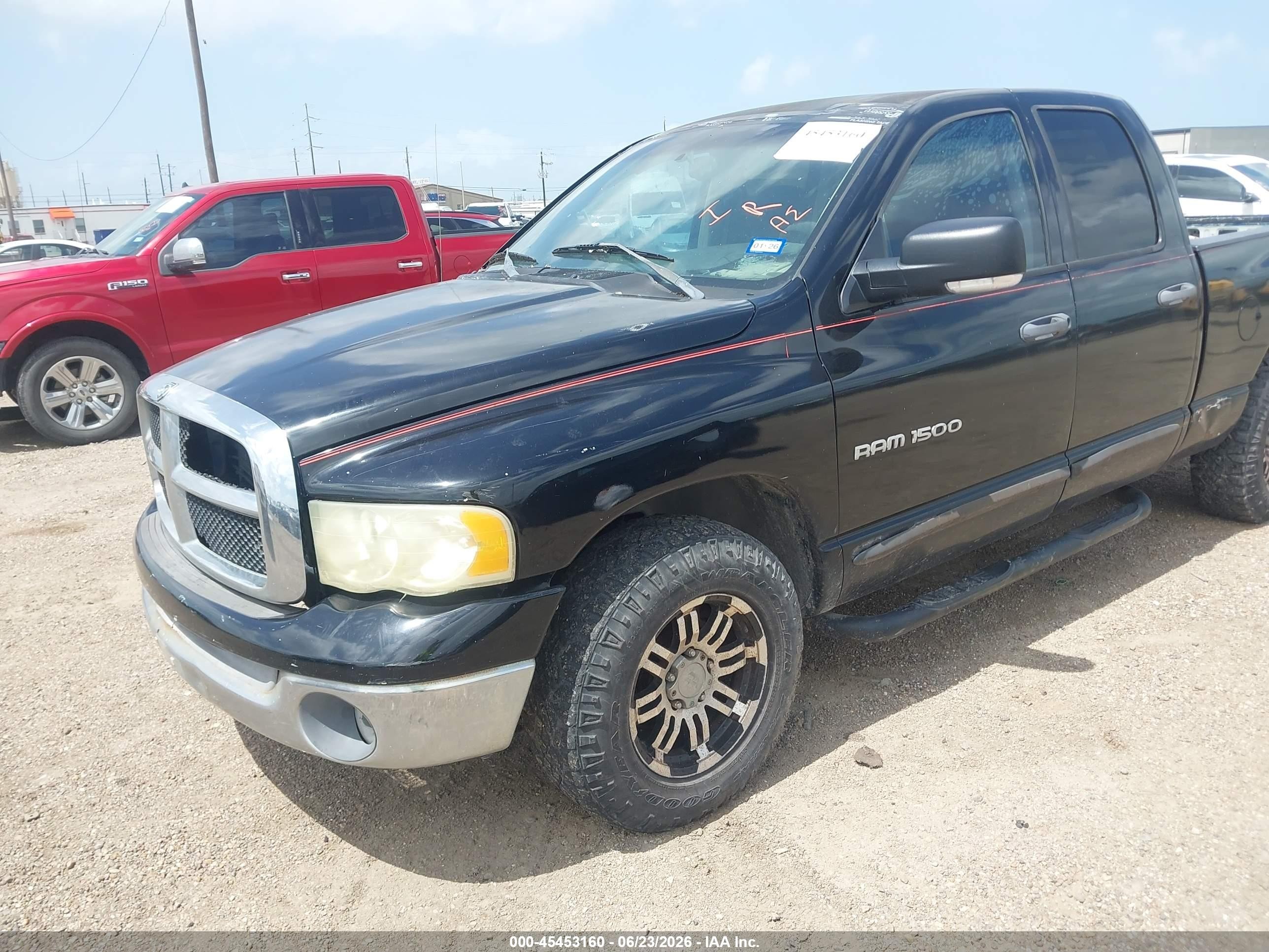 2002 Dodge Ram 1500 St Black vin: 1D7HA18N62S657923