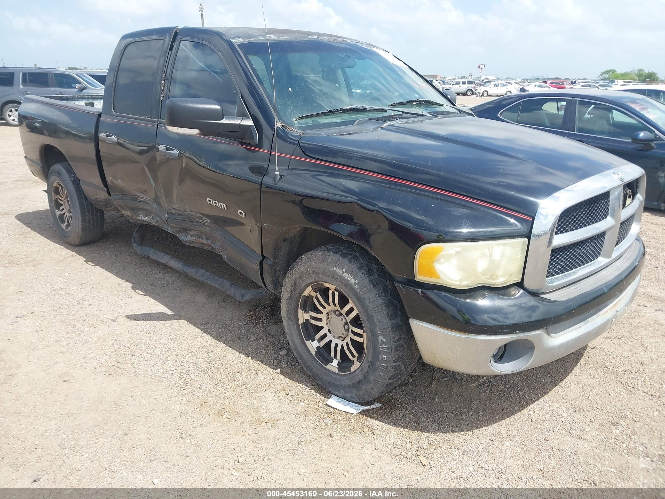 2002 Dodge Ram 1500 St Black vin: 1D7HA18N62S657923