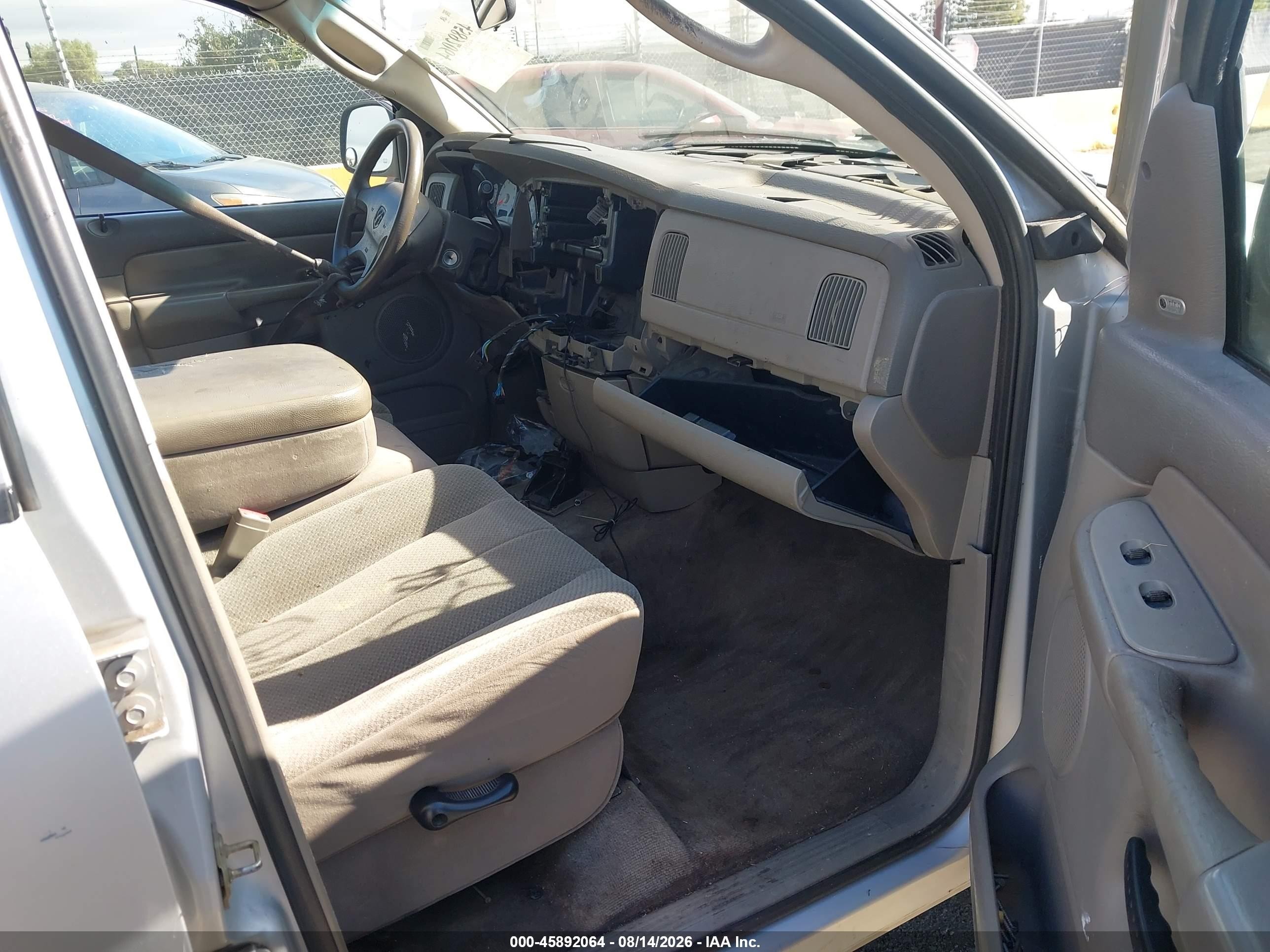 2003 Dodge Ram 1500 Slt/laramie/st Gray vin: 1D7HA18N63S139702