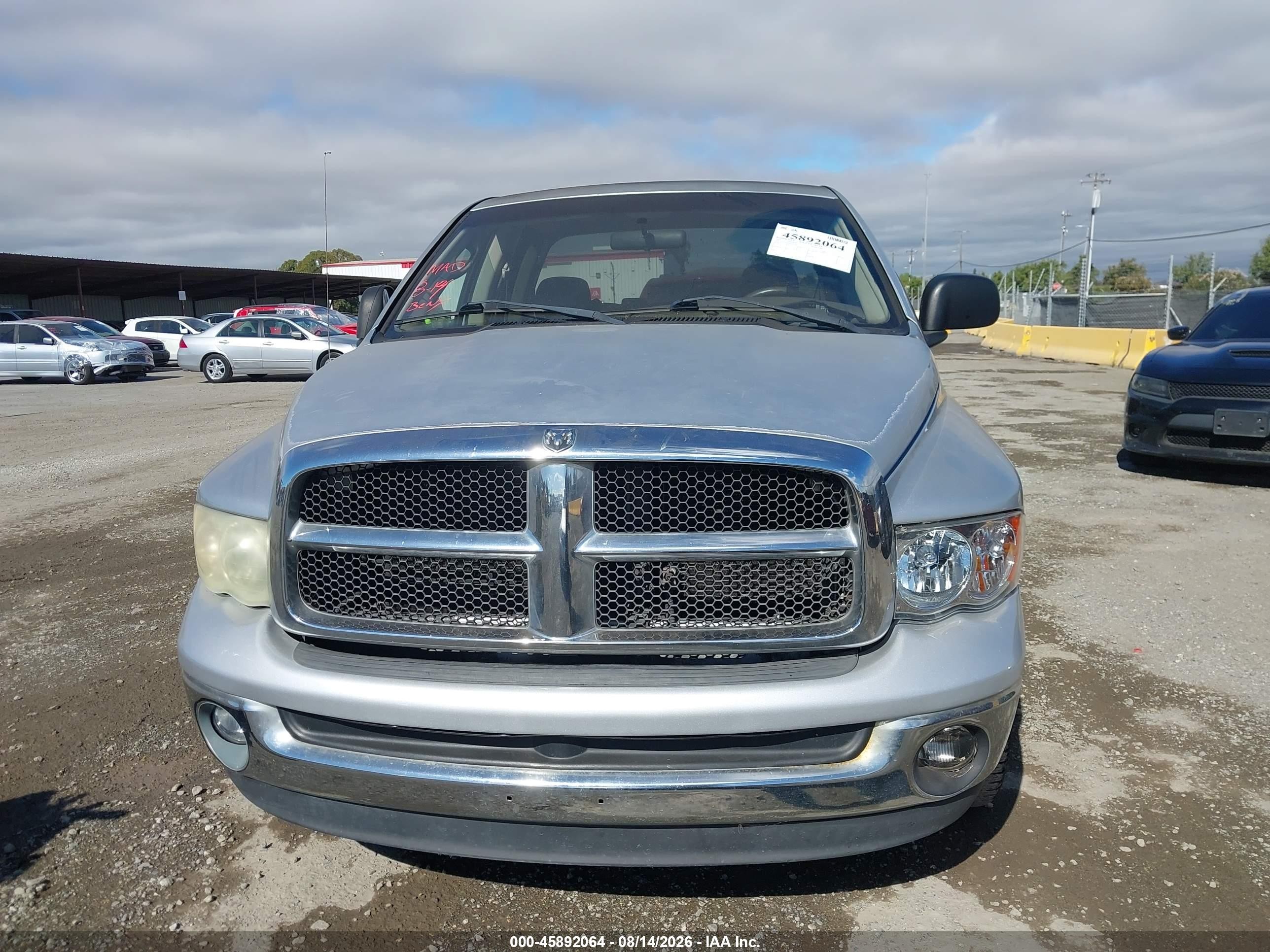 2003 Dodge Ram 1500 Slt/laramie/st Gray vin: 1D7HA18N63S139702