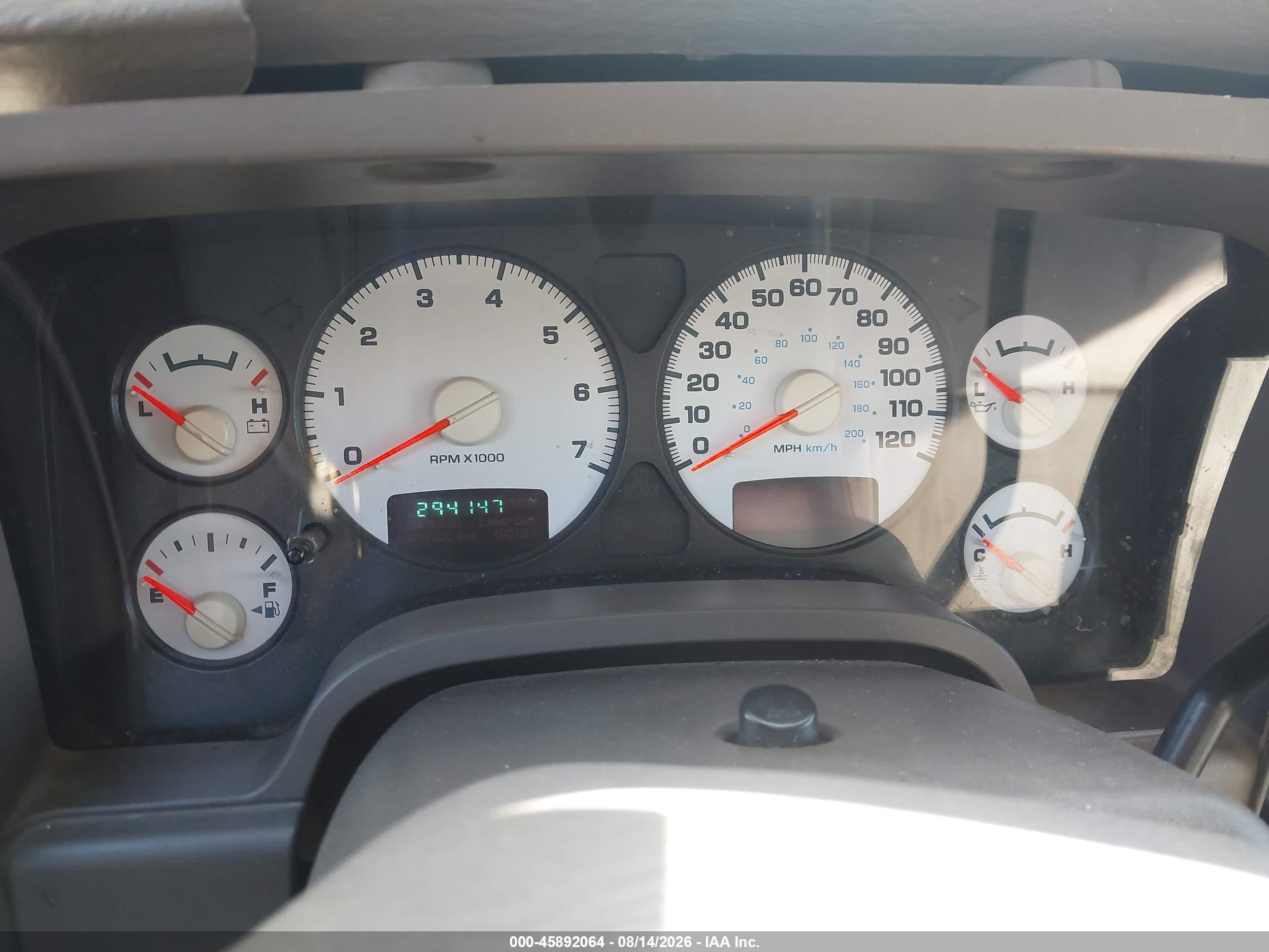 2003 Dodge Ram 1500 Slt/laramie/st Gray vin: 1D7HA18N63S139702