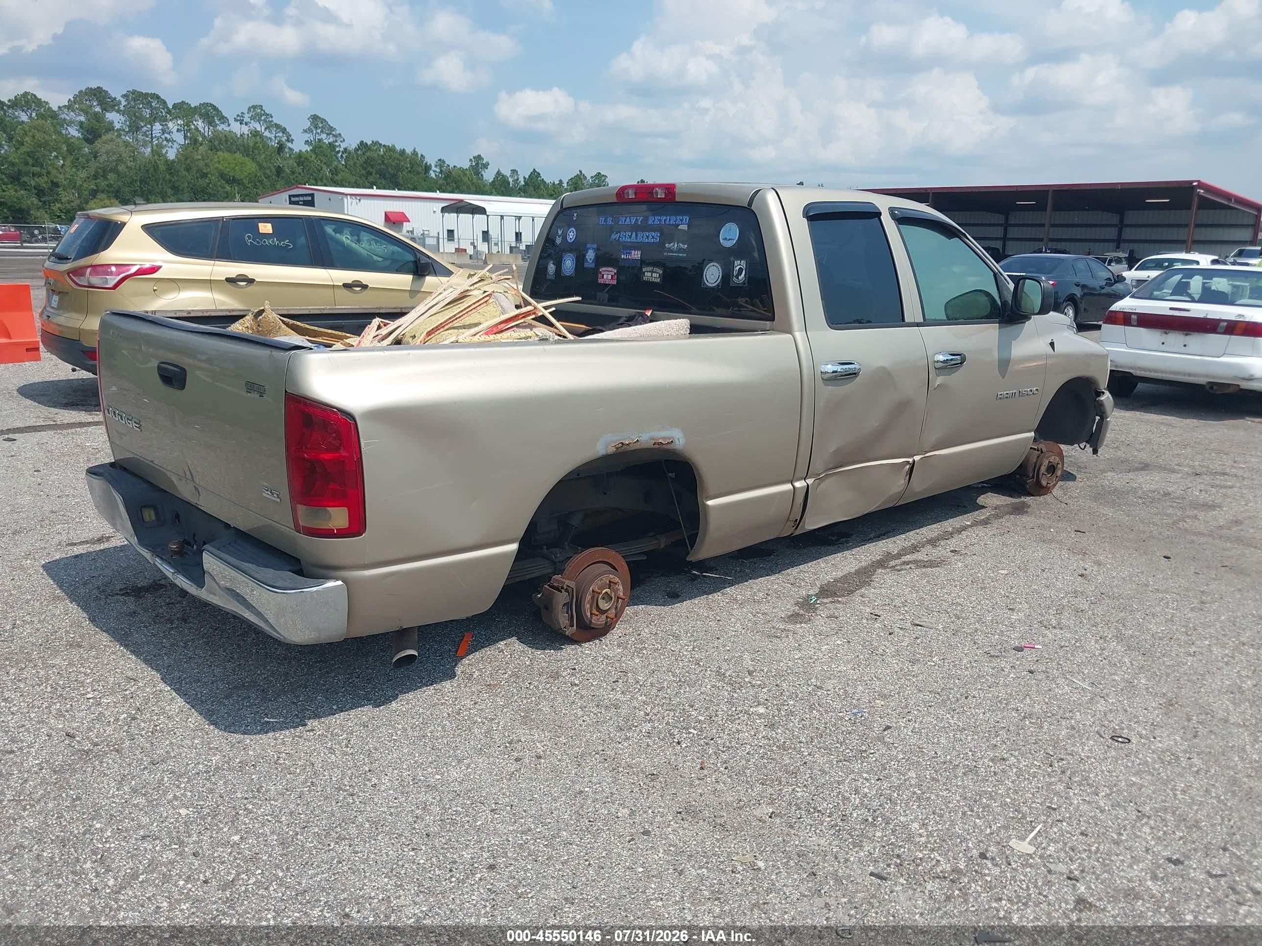 2003 Dodge Ram 1500 Slt/laramie/st Gold vin: 1D7HA18N63S197891