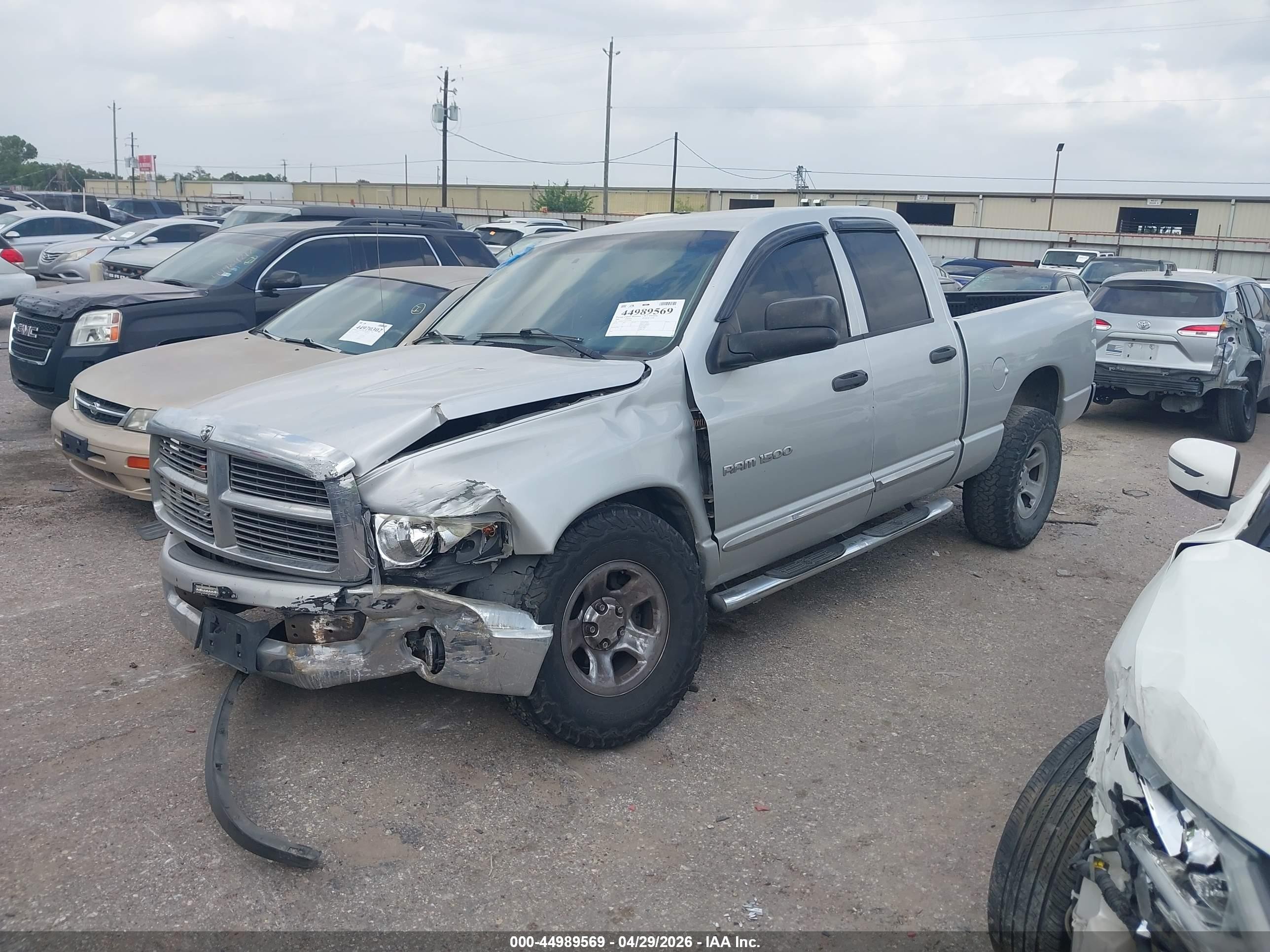 2004 Dodge Ram 1500 Slt/laramie Серебряный vin: 1D7HA18N64S776994