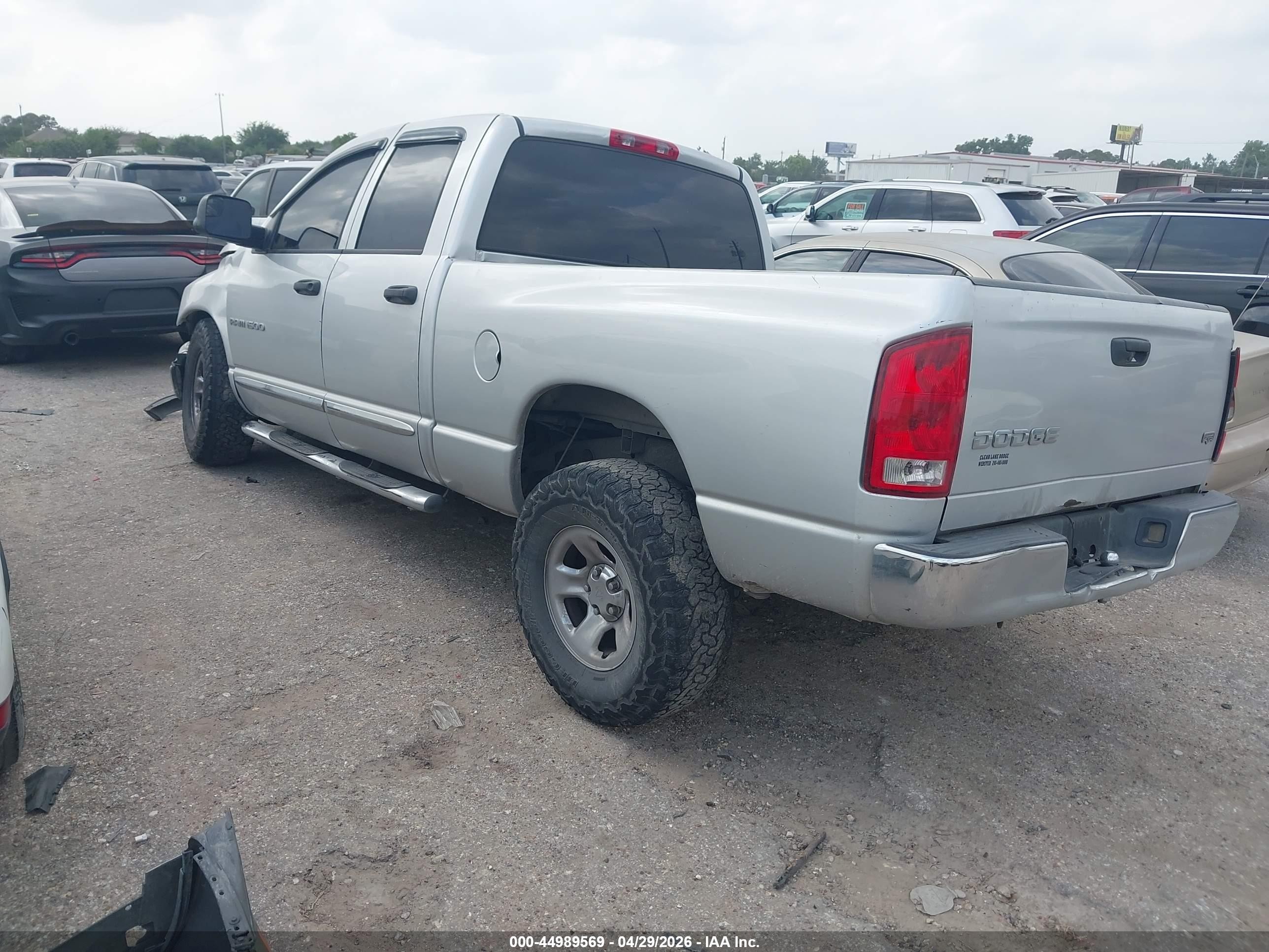 2004 Dodge Ram 1500 Slt/laramie Серебряный vin: 1D7HA18N64S776994