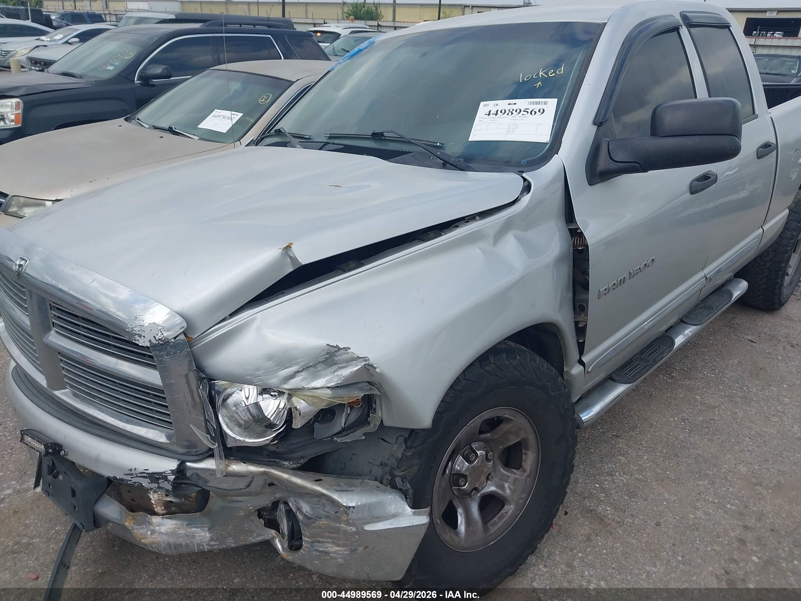 2004 Dodge Ram 1500 Slt/laramie Серебряный vin: 1D7HA18N64S776994