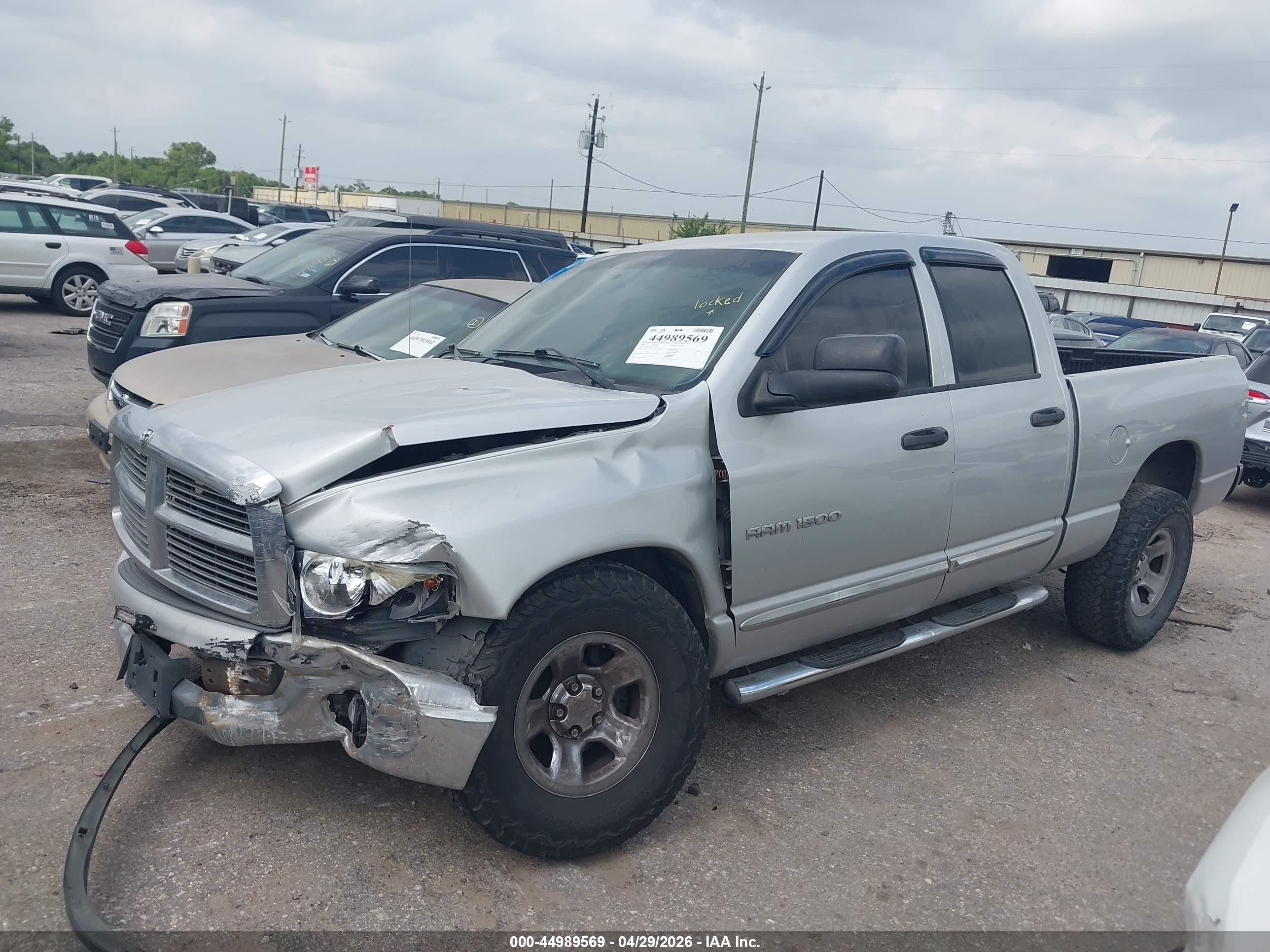 2004 Dodge Ram 1500 Slt/laramie Серебряный vin: 1D7HA18N64S776994