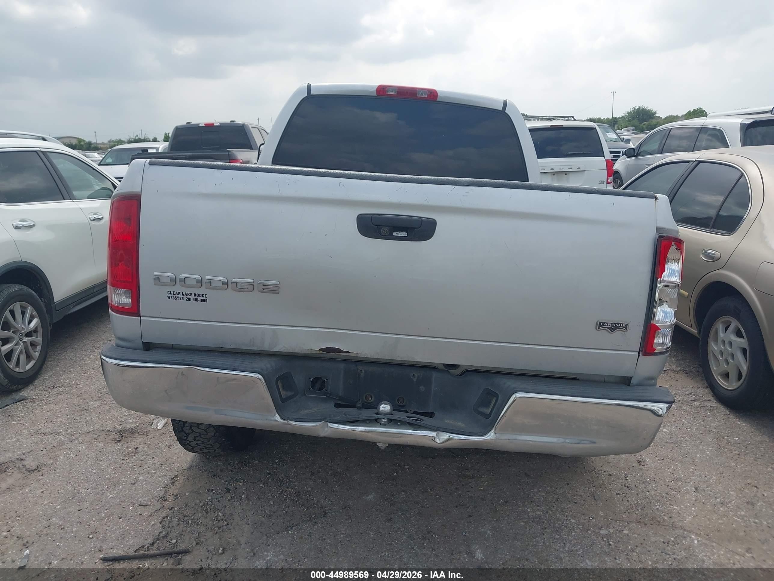 2004 Dodge Ram 1500 Slt/laramie Серебряный vin: 1D7HA18N64S776994