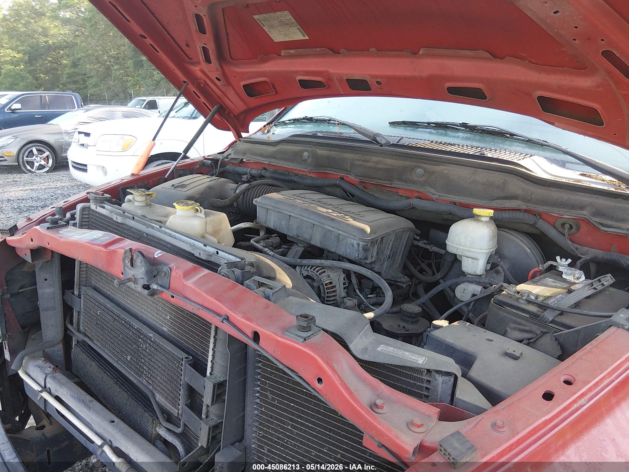 2005 Dodge Ram 1500 Slt/laramie Red vin: 1D7HA18N65S106296