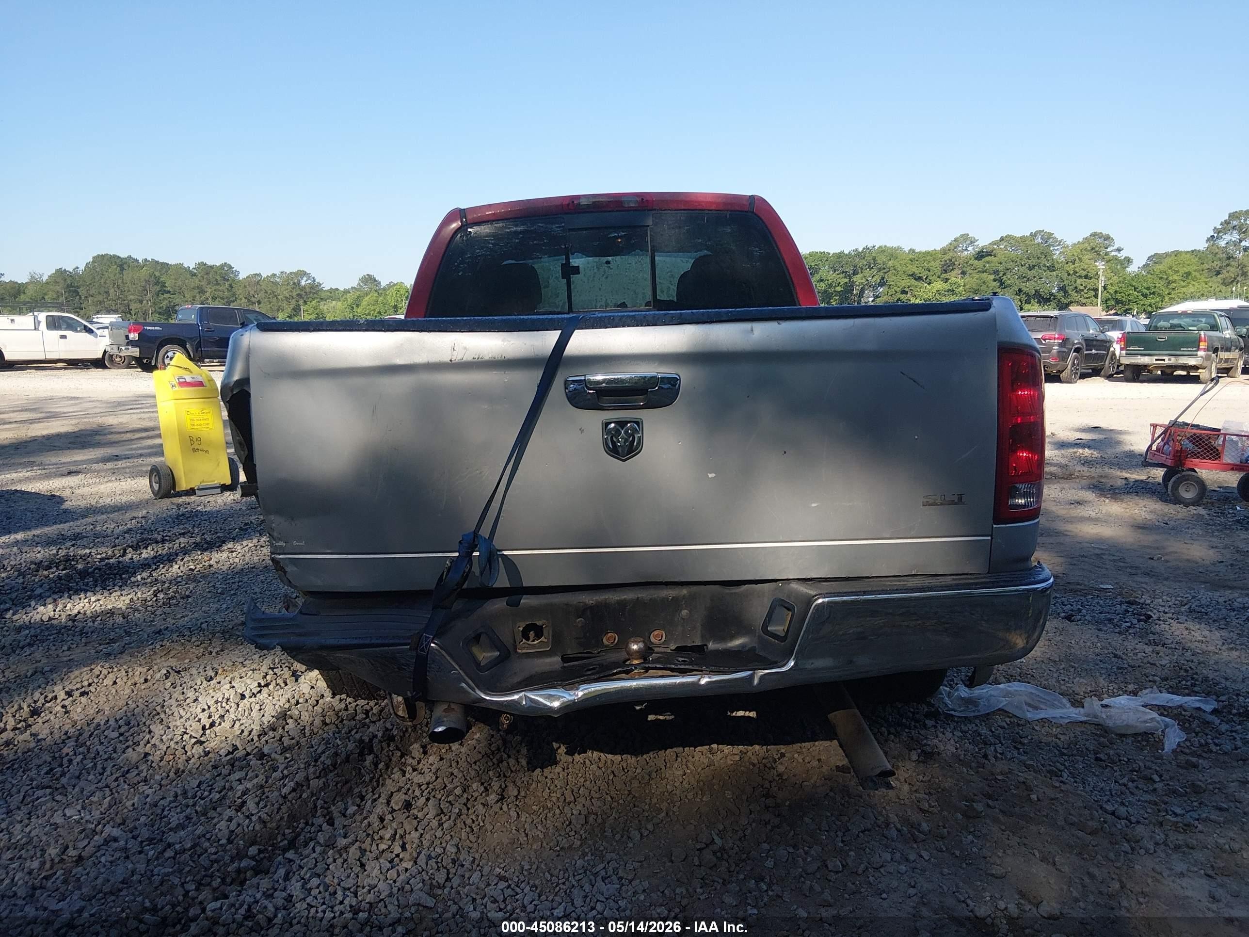2005 Dodge Ram 1500 Slt/laramie Red vin: 1D7HA18N65S106296