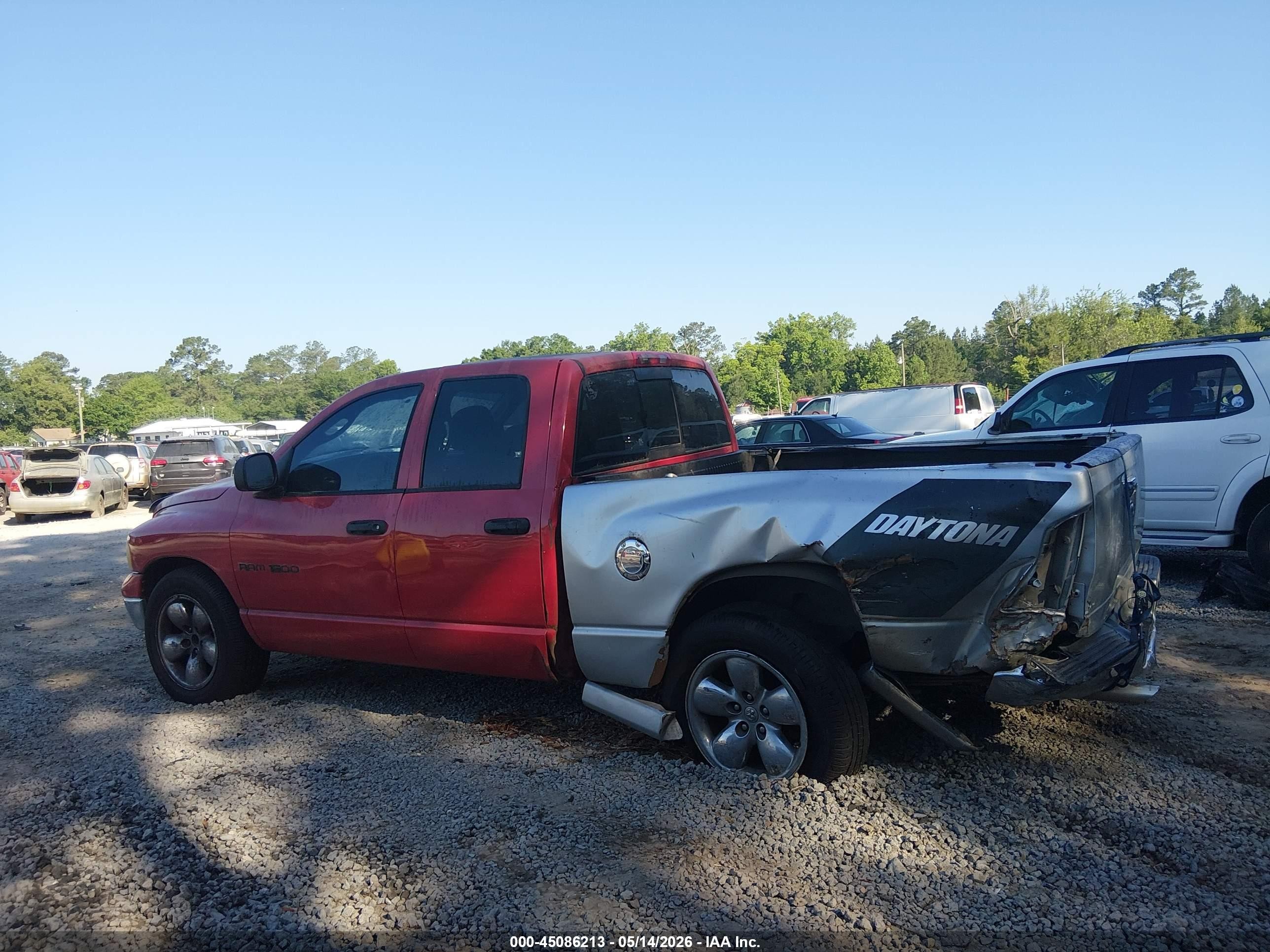 2005 Dodge Ram 1500 Slt/laramie Red vin: 1D7HA18N65S106296