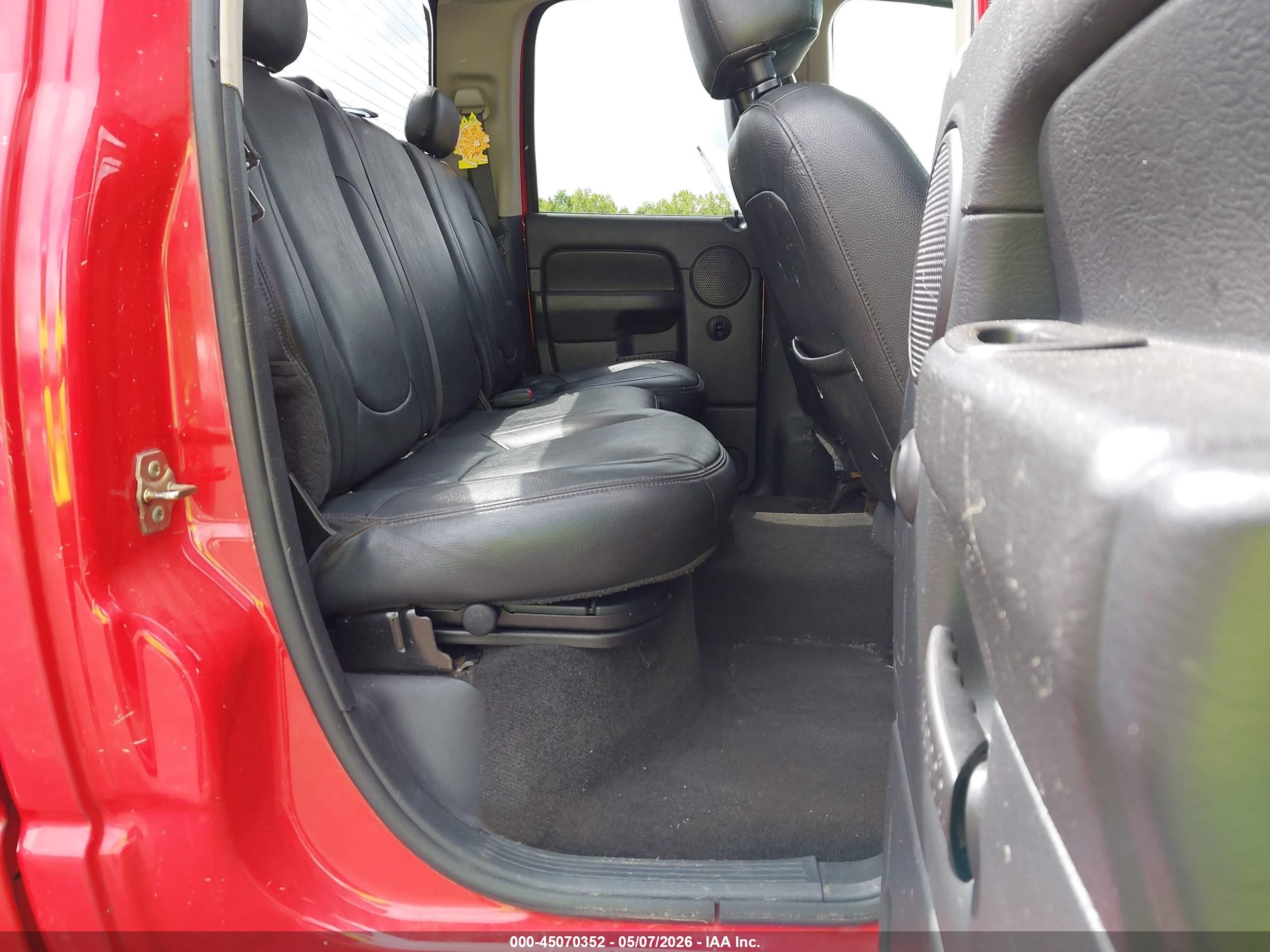 2005 Dodge Ram 1500 Slt/laramie Red vin: 1D7HA18N65S228382