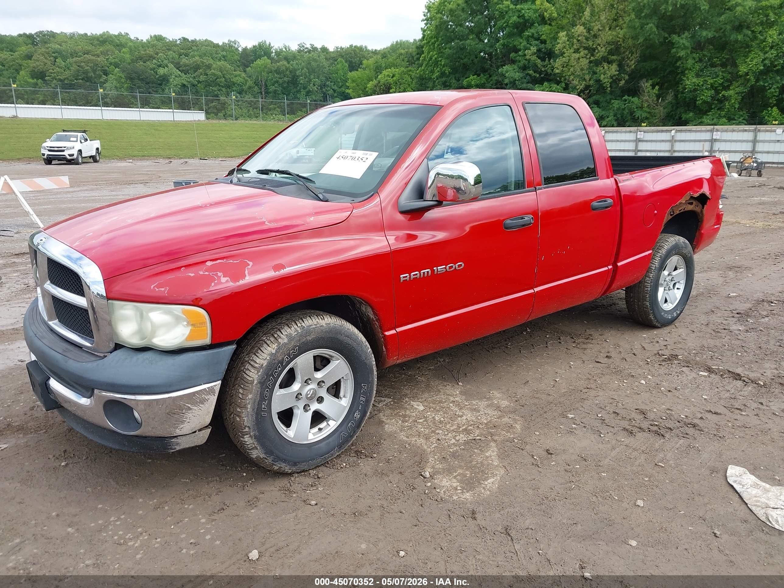 2005 Dodge Ram 1500 Slt/laramie Red vin: 1D7HA18N65S228382