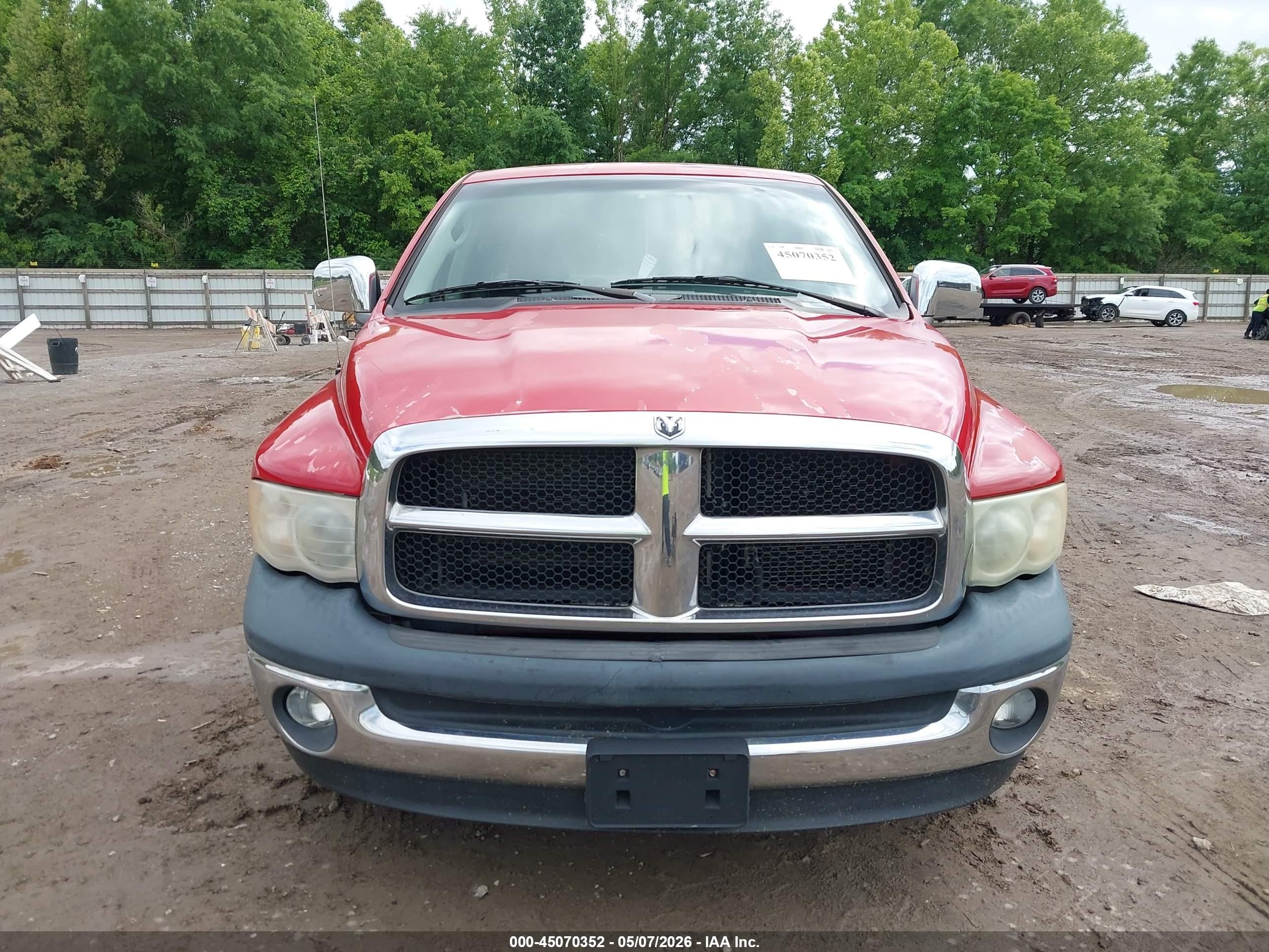 2005 Dodge Ram 1500 Slt/laramie Red vin: 1D7HA18N65S228382