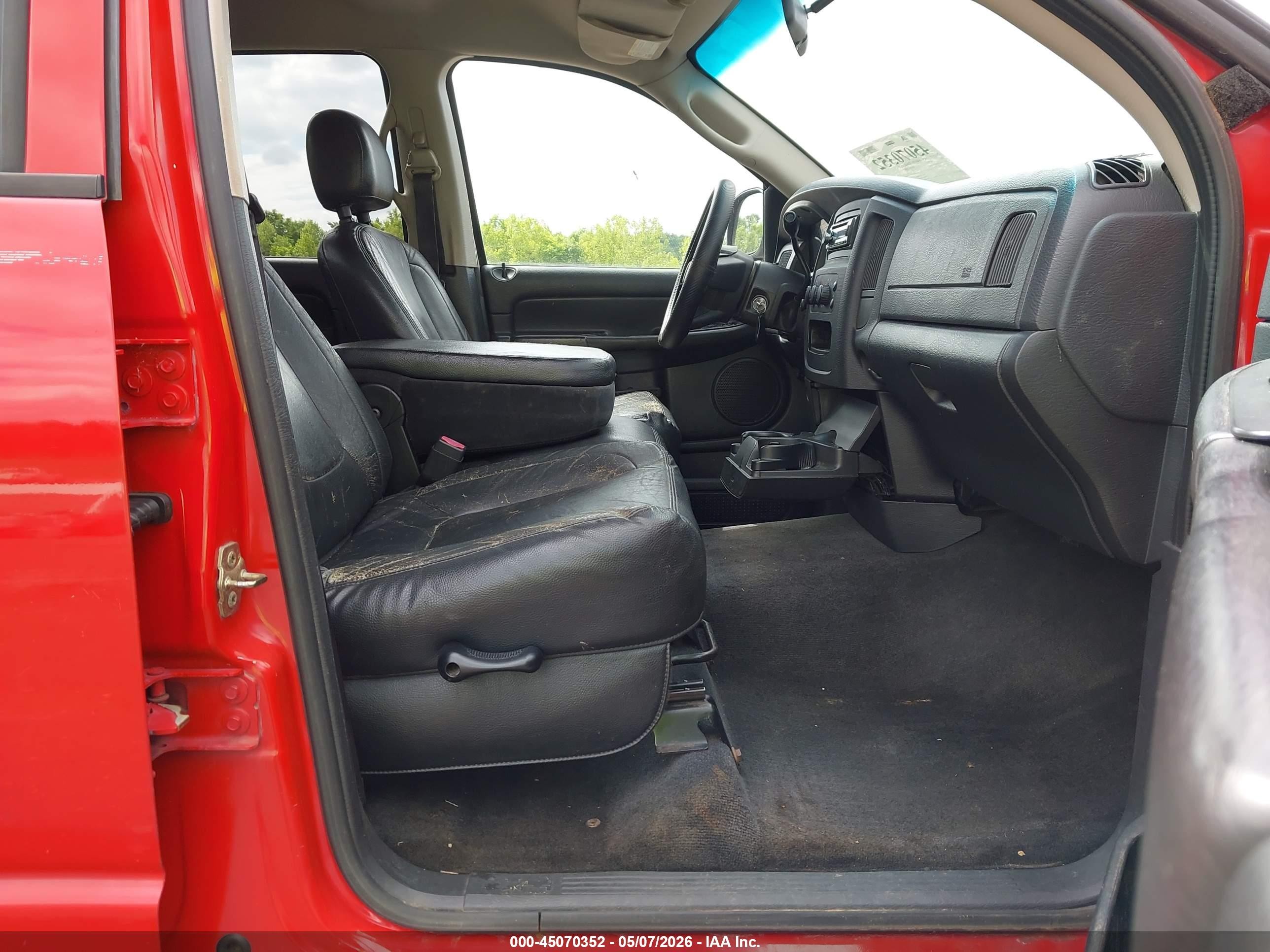 2005 Dodge Ram 1500 Slt/laramie Red vin: 1D7HA18N65S228382