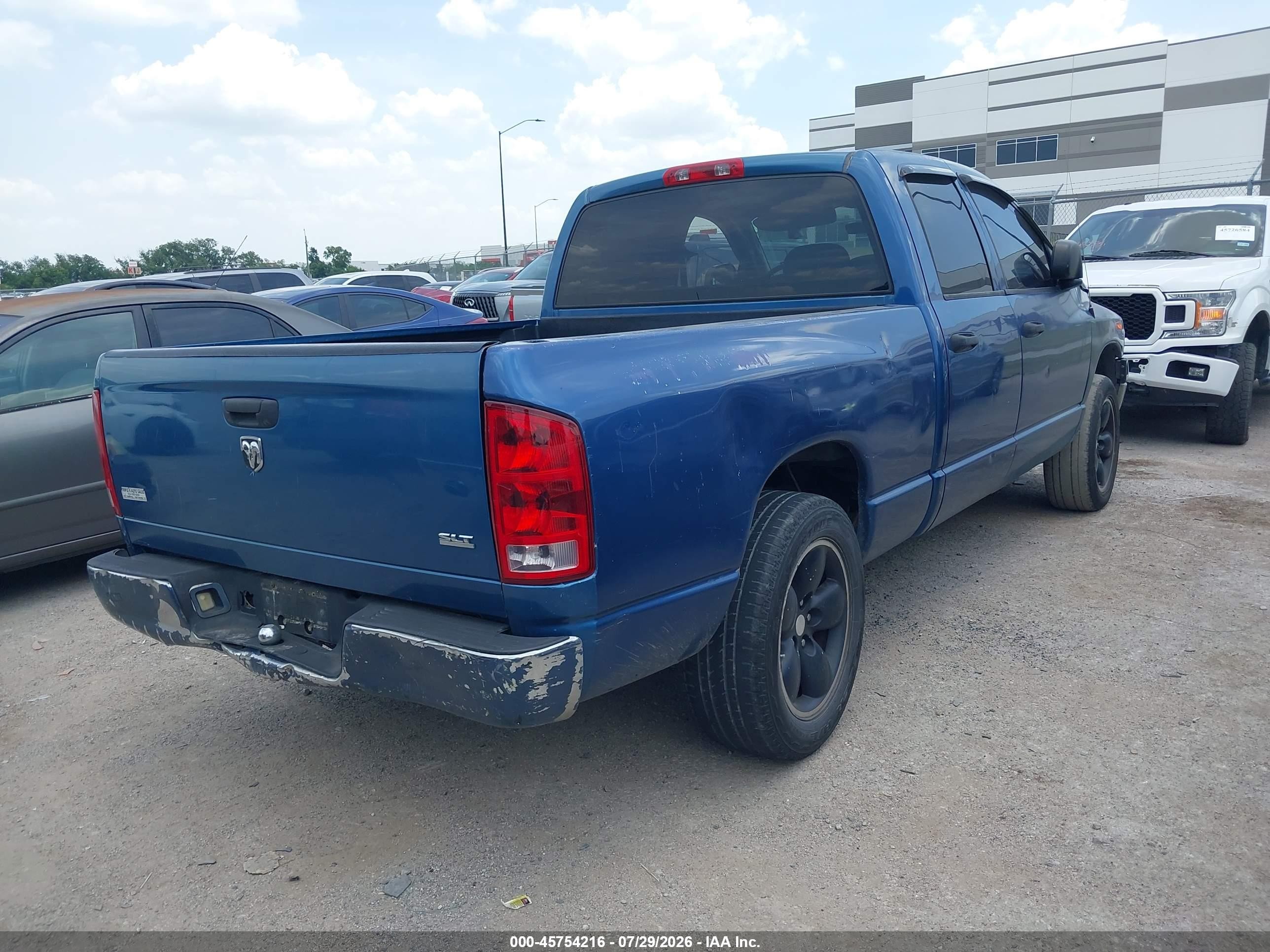 2005 Dodge Ram 1500 Slt/laramie Синий vin: 1D7HA18N65S234084