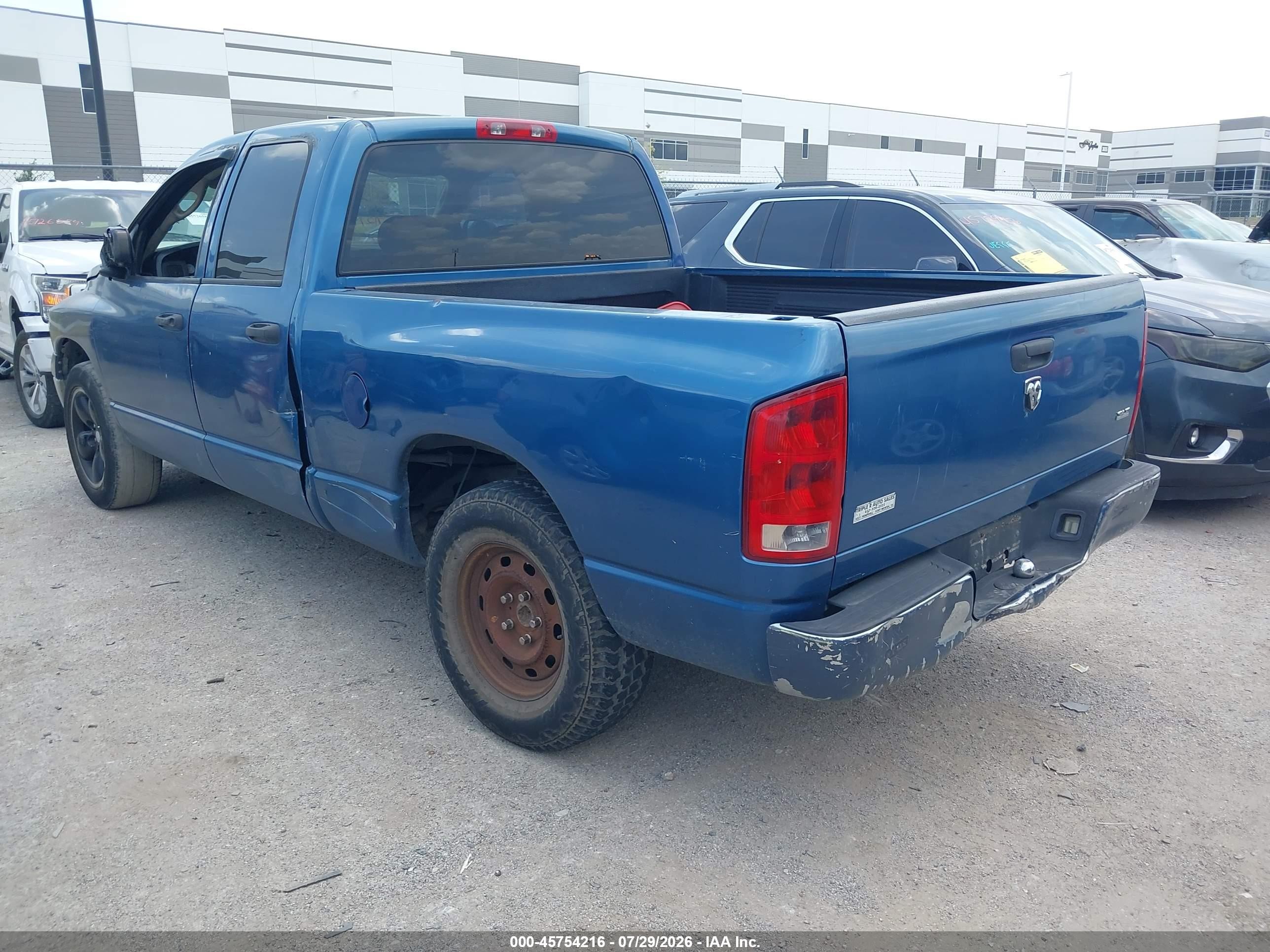 2005 Dodge Ram 1500 Slt/laramie Синий vin: 1D7HA18N65S234084