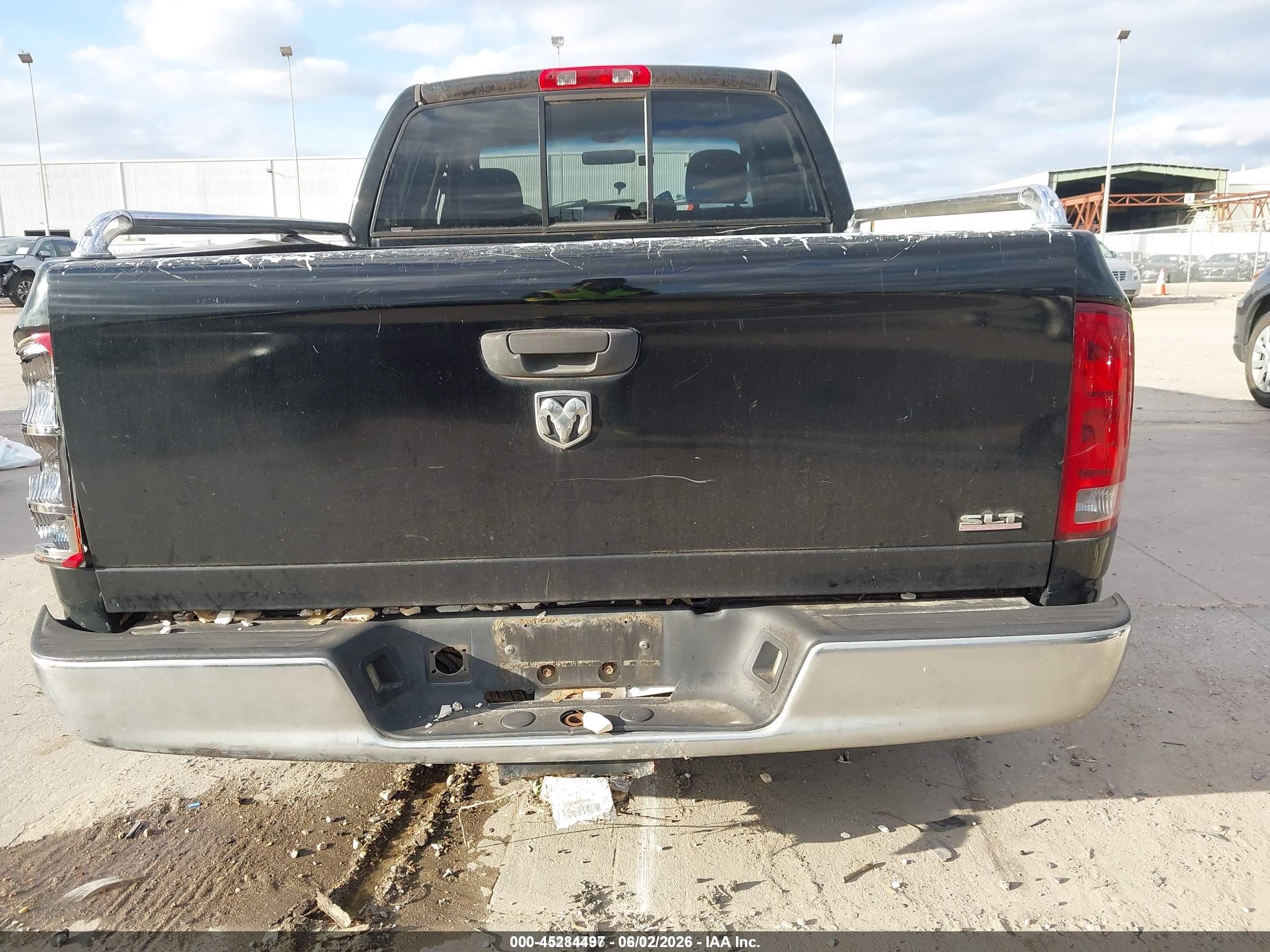 2005 Dodge Ram 1500 Slt/laramie Black vin: 1D7HA18N65S355861