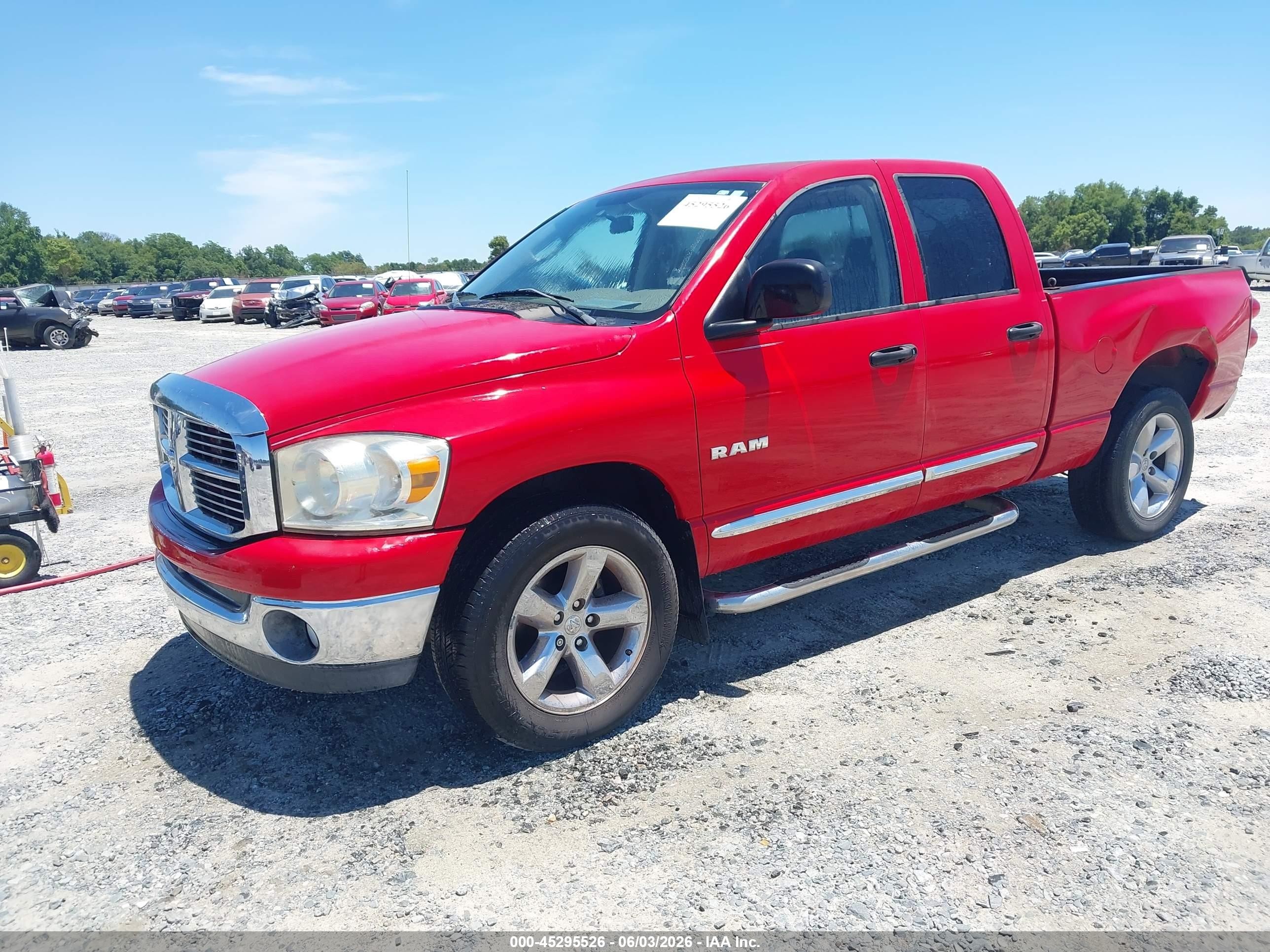 2008 Dodge Ram 1500 Slt Red vin: 1D7HA18N68S555692