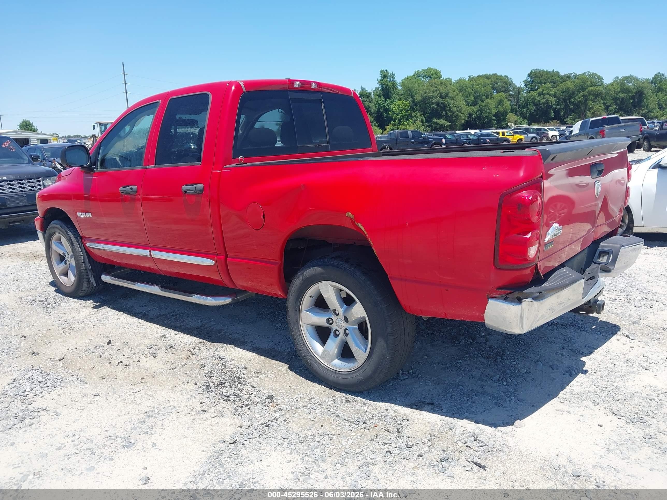 2008 Dodge Ram 1500 Slt Red vin: 1D7HA18N68S555692