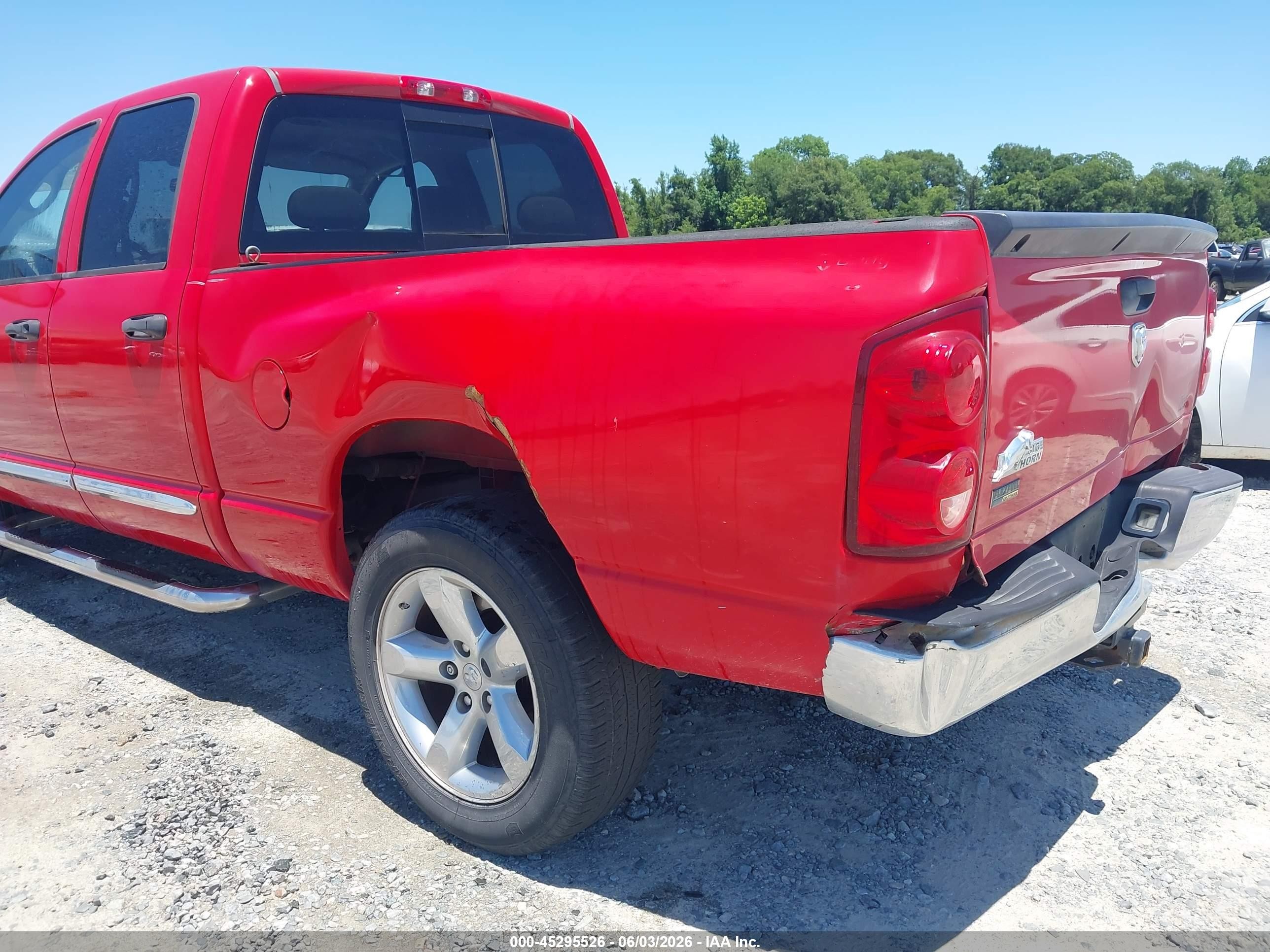 2008 Dodge Ram 1500 Slt Red vin: 1D7HA18N68S555692