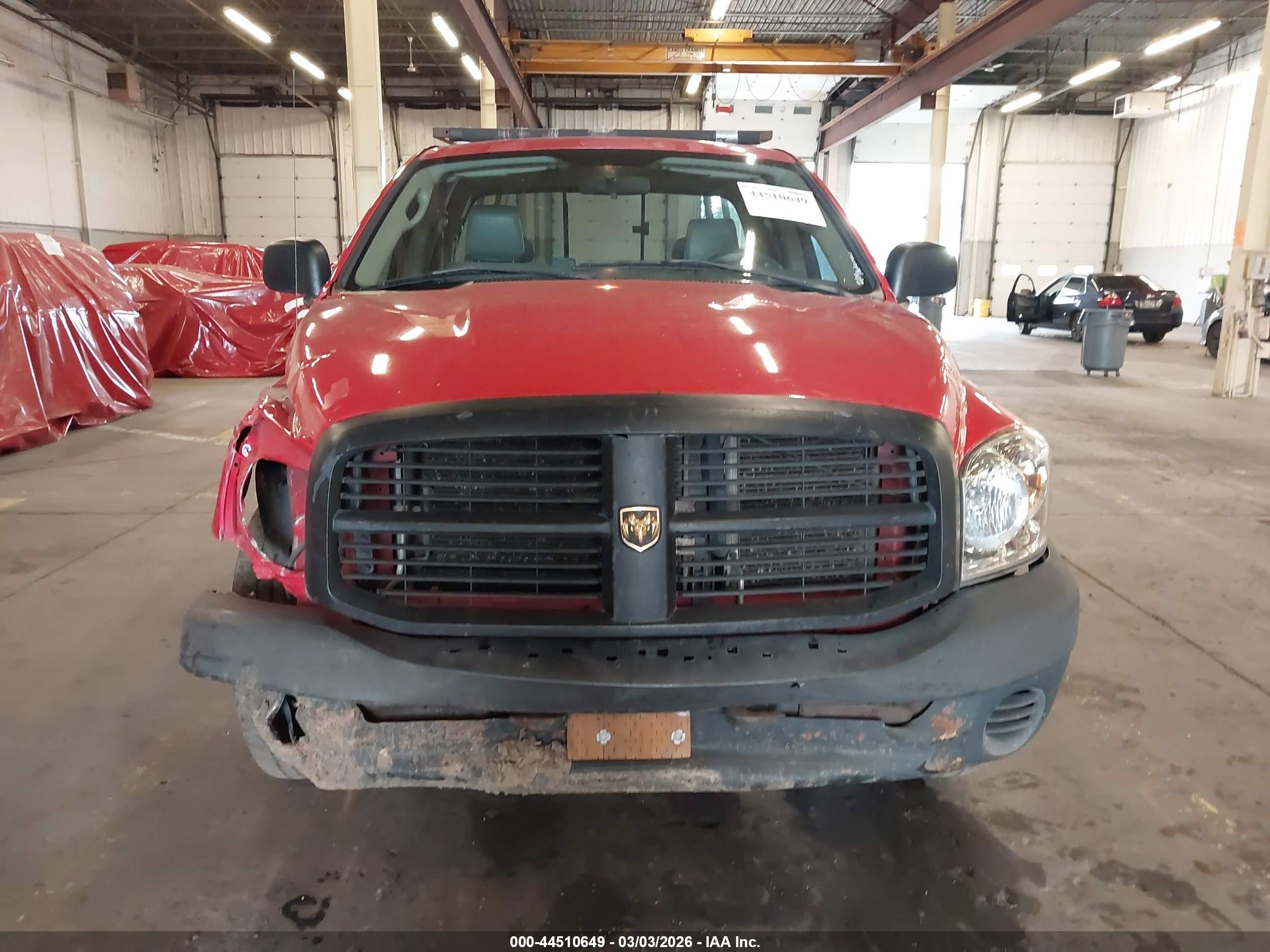 2008 Dodge Ram 1500 St/sxt Red vin: 1D7HA18N68S559273