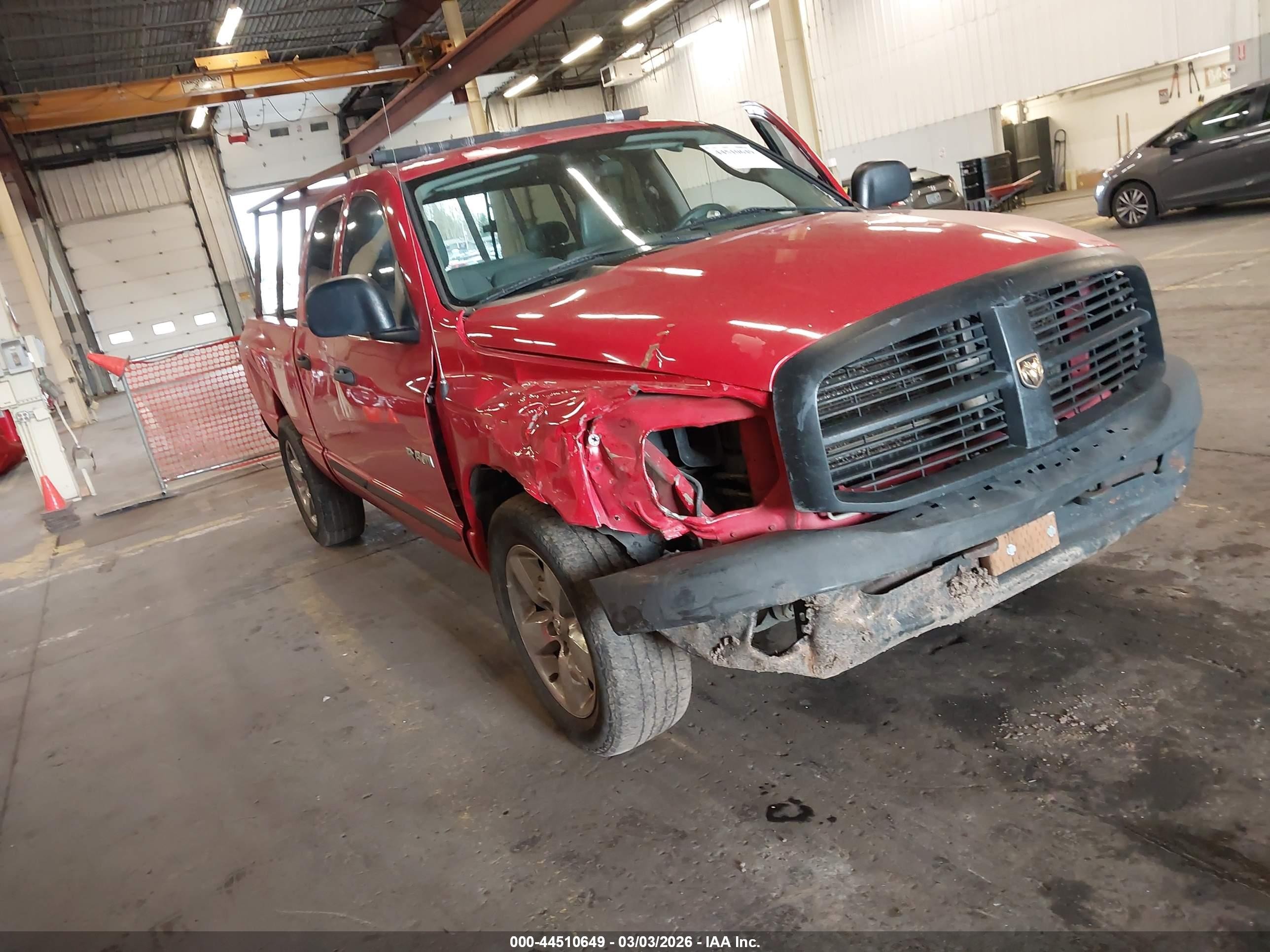 2008 Dodge Ram 1500 St/sxt Red vin: 1D7HA18N68S559273