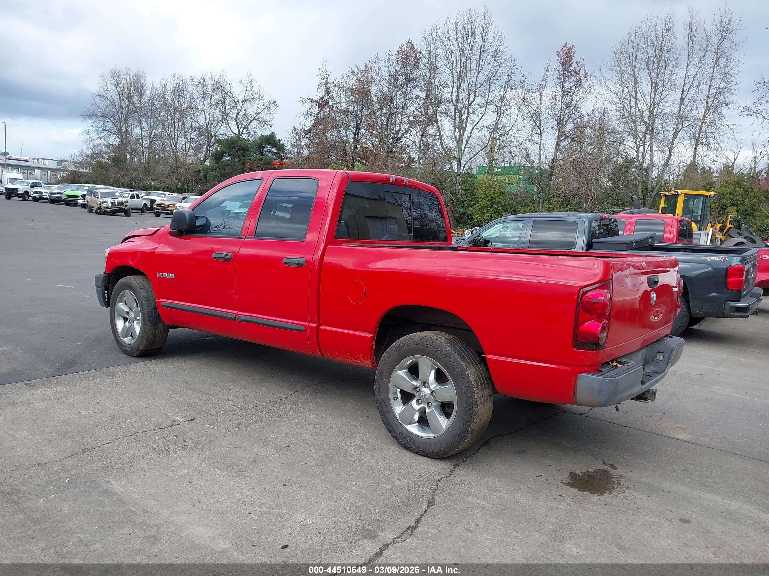 2008 Dodge Ram 1500 St/sxt Red vin: 1D7HA18N68S559273
