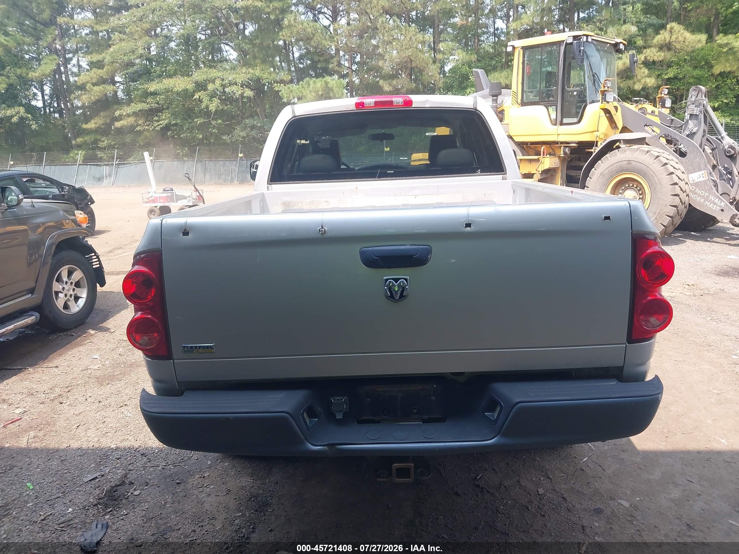2008 Dodge Ram 1500 St/sxt Gray vin: 1D7HA18N68S604230