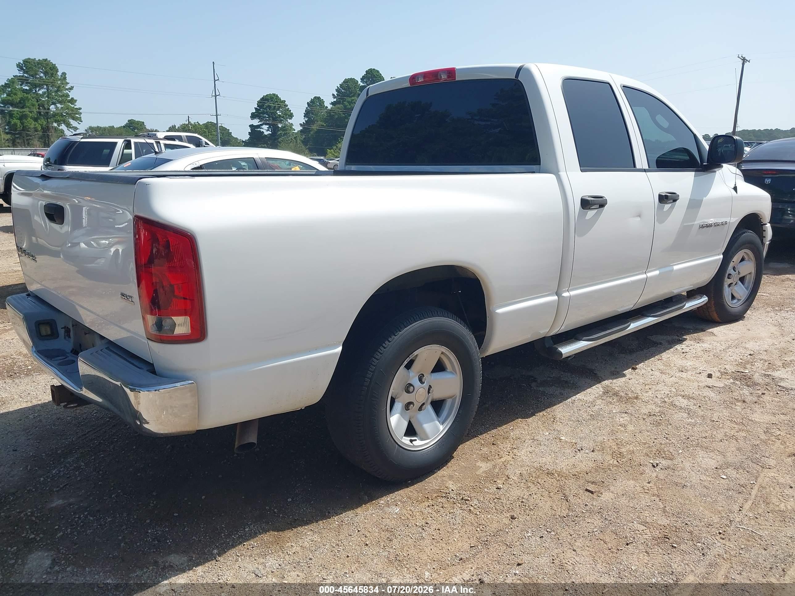 2003 Dodge Ram 1500 Slt/laramie/st Белый vin: 1D7HA18N73S291486