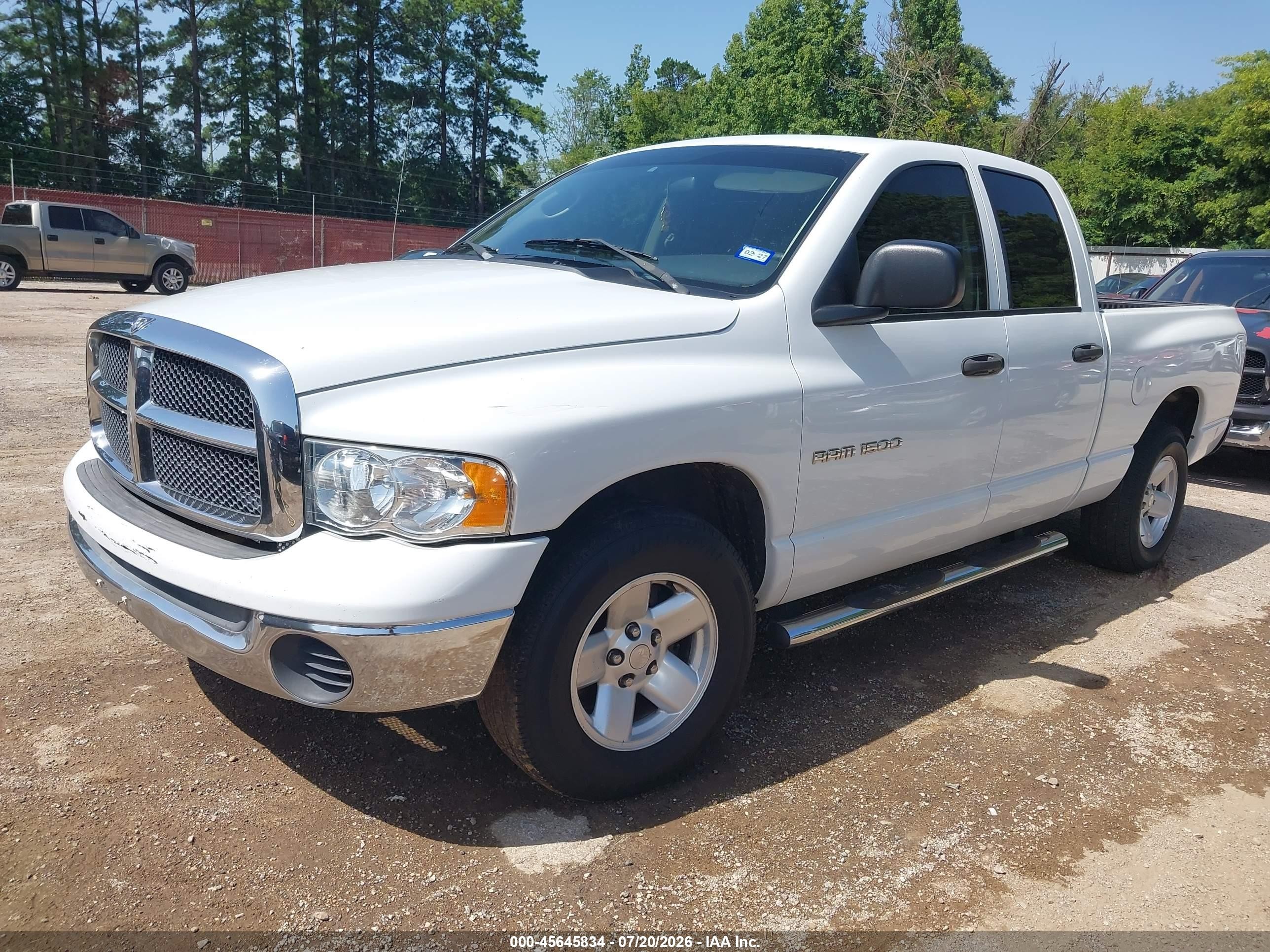 2003 Dodge Ram 1500 Slt/laramie/st Белый vin: 1D7HA18N73S291486