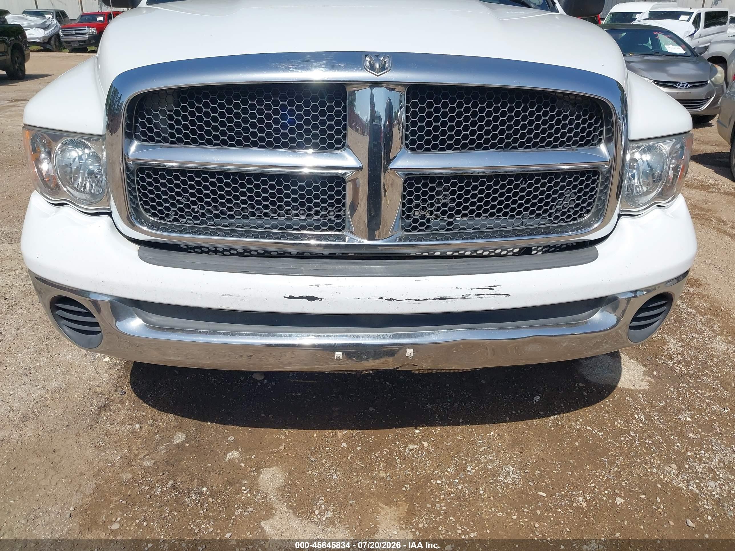 2003 Dodge Ram 1500 Slt/laramie/st Белый vin: 1D7HA18N73S291486