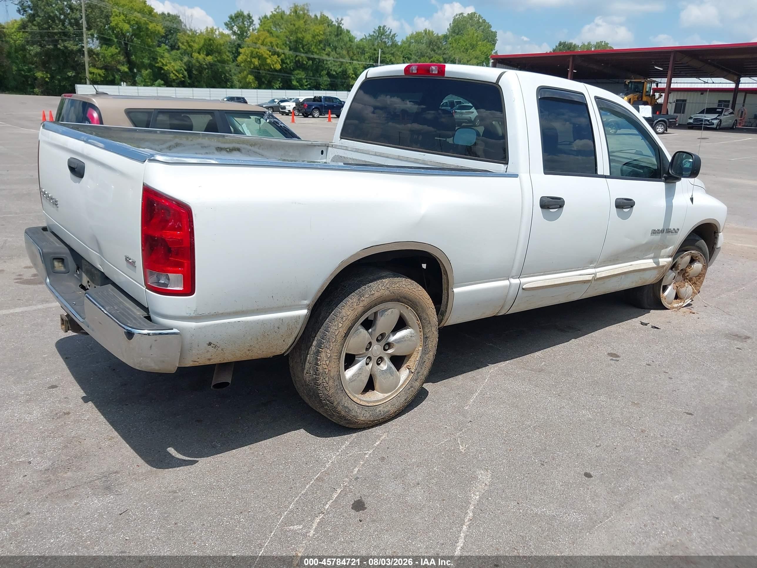 2003 Dodge Ram 1500 Slt/laramie/st White vin: 1D7HA18N73S371435