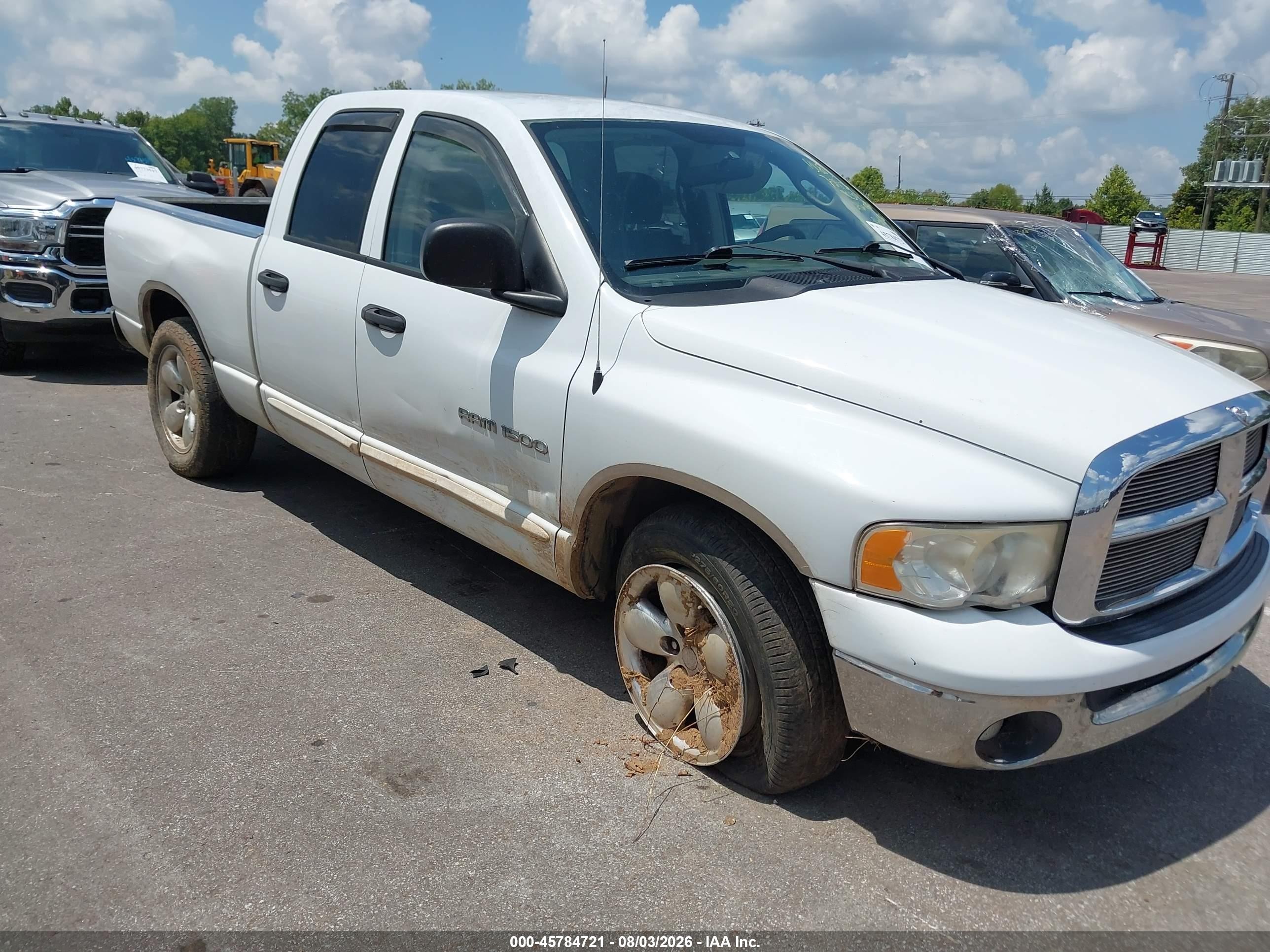 2003 Dodge Ram 1500 Slt/laramie/st White vin: 1D7HA18N73S371435