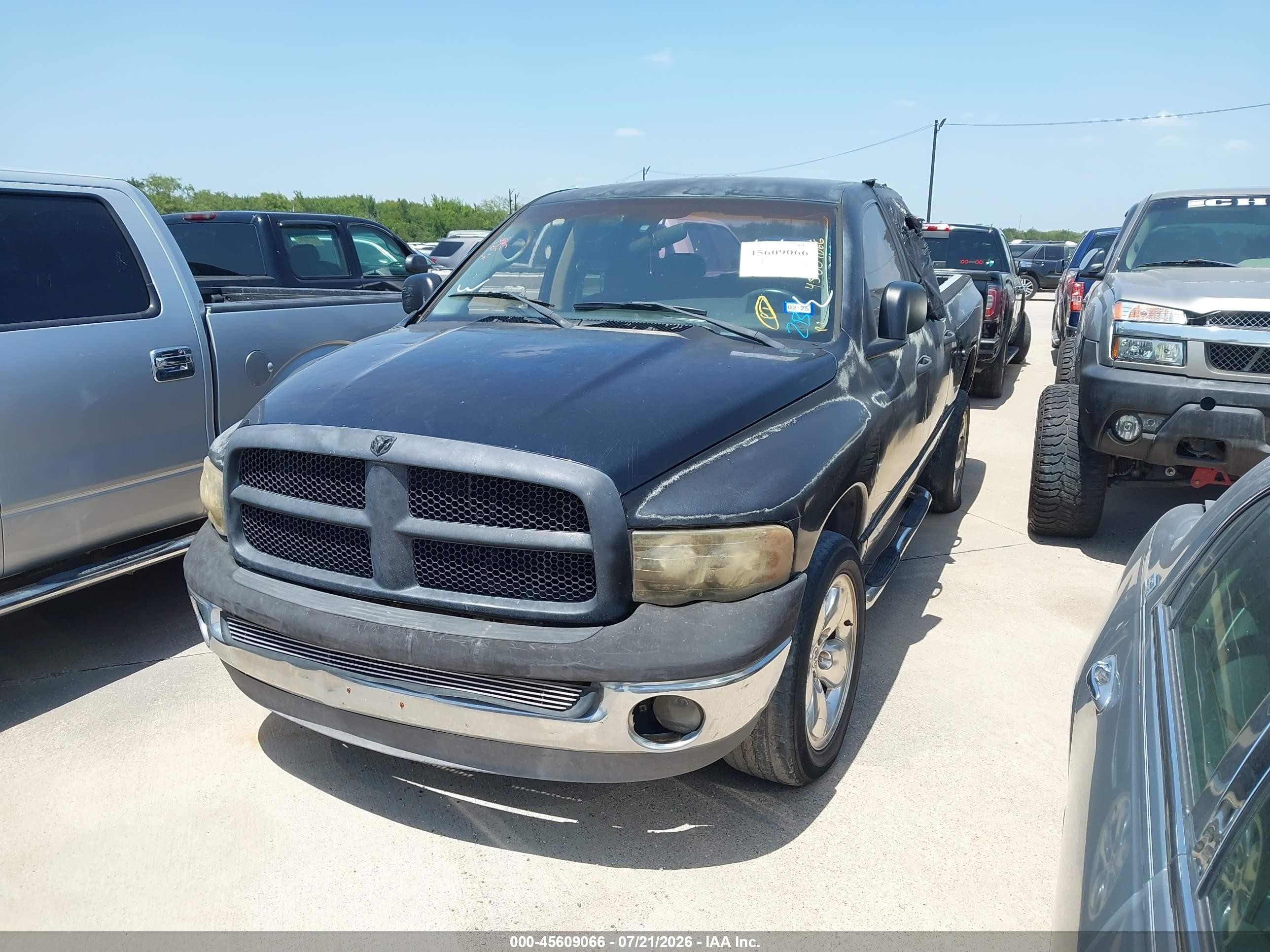 2004 Dodge Ram 1500 Slt/laramie Black vin: 1D7HA18N74J167905