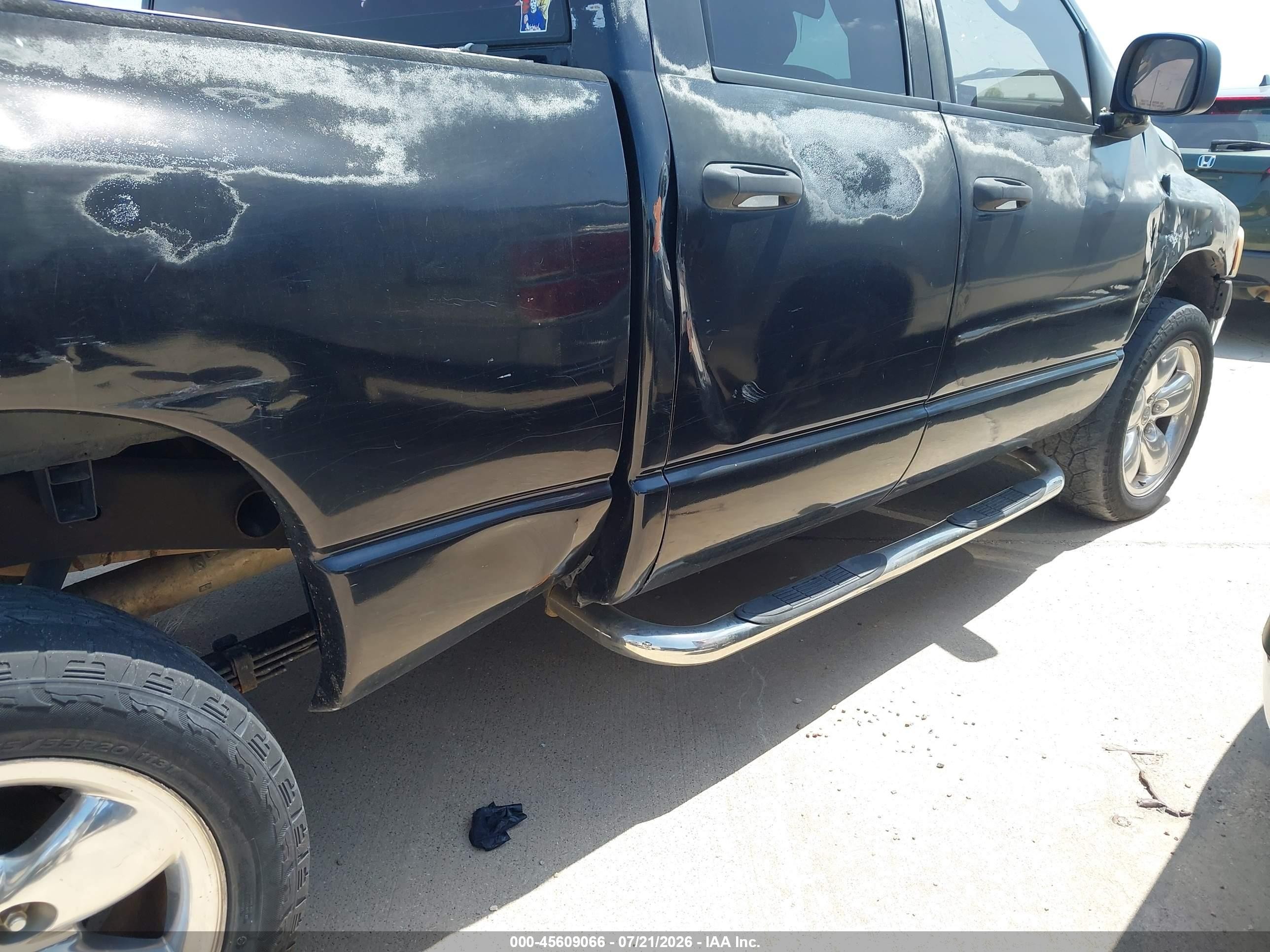 2004 Dodge Ram 1500 Slt/laramie Black vin: 1D7HA18N74J167905