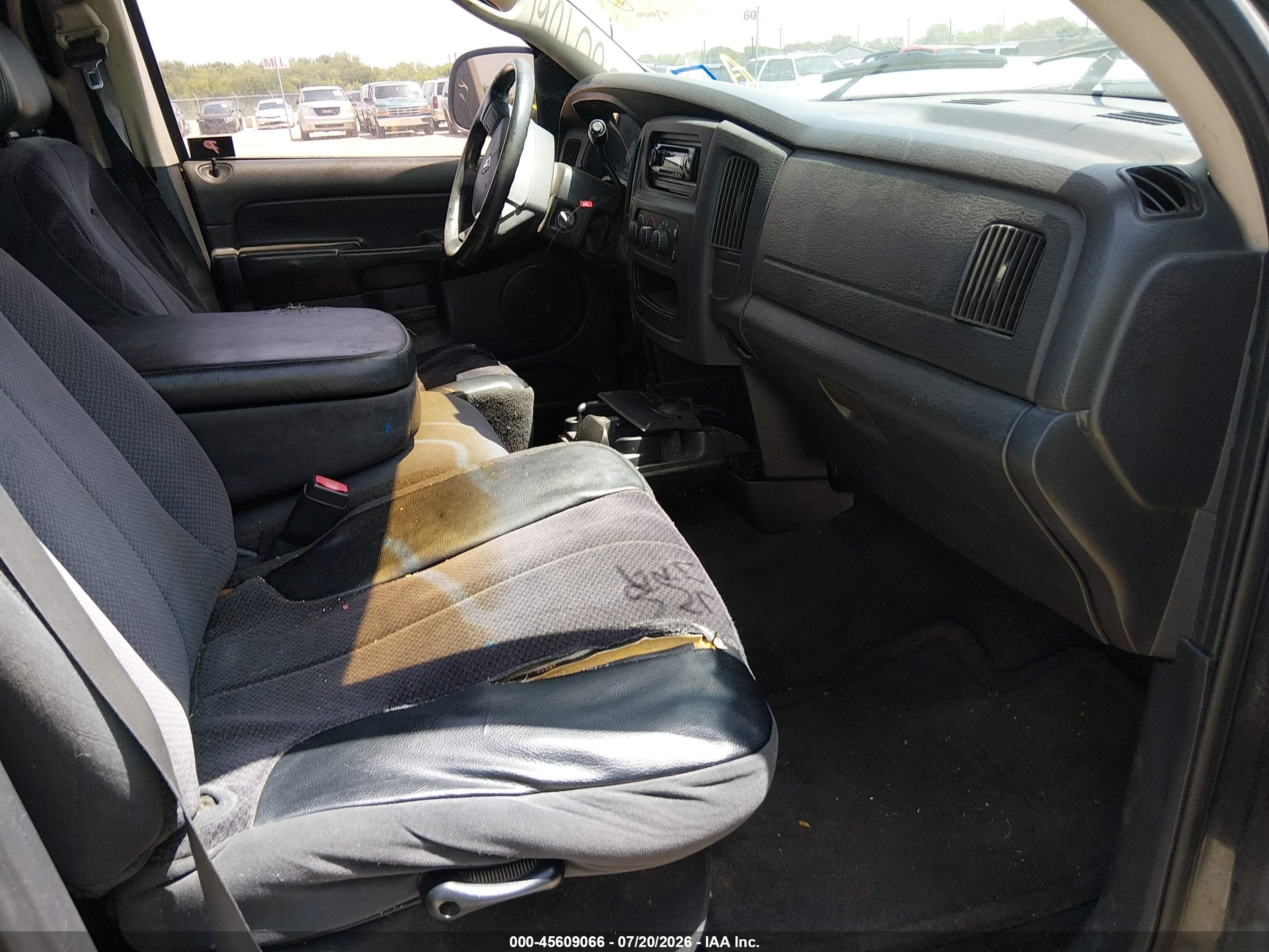 2004 Dodge Ram 1500 Slt/laramie Black vin: 1D7HA18N74J167905