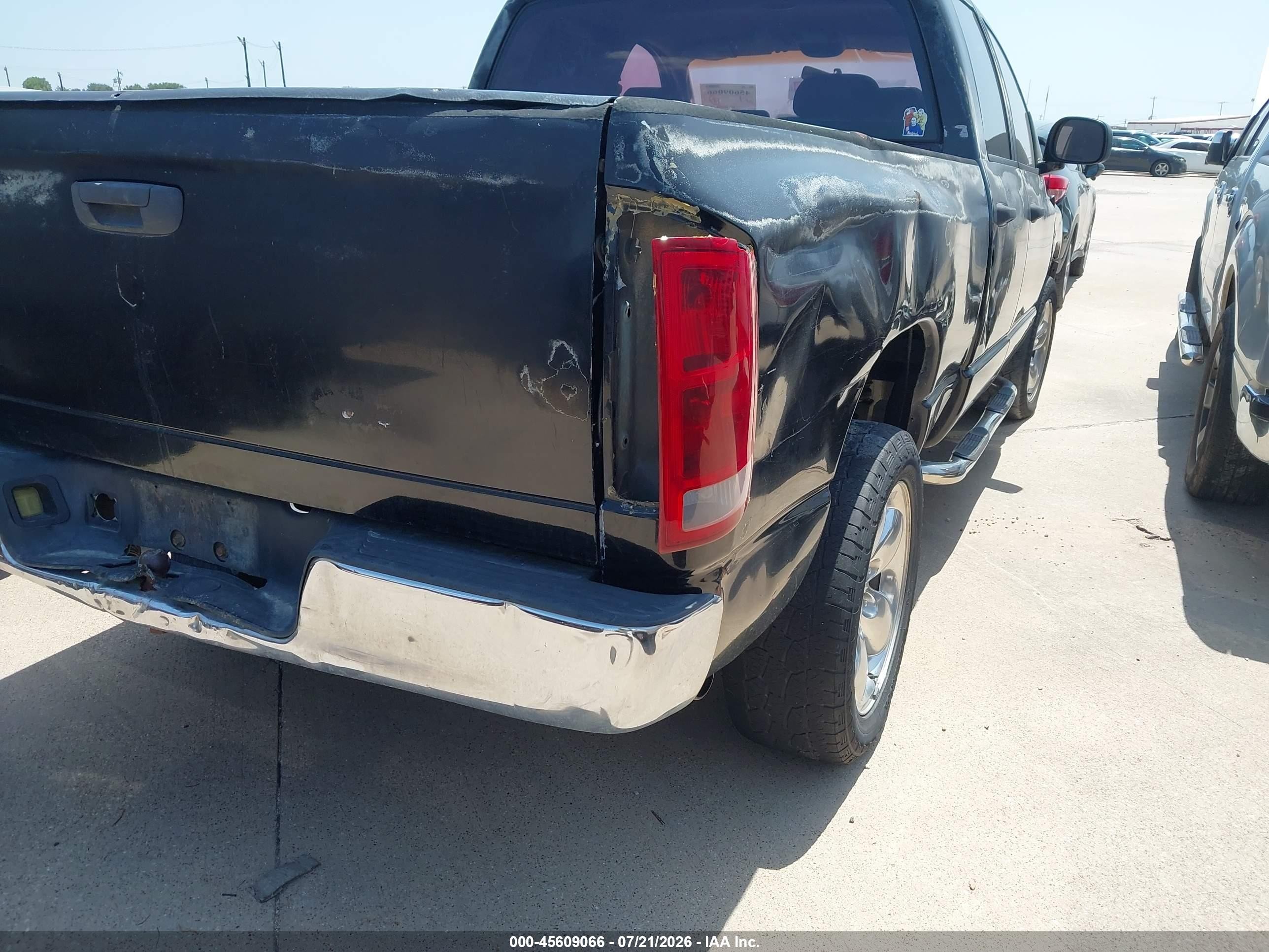 2004 Dodge Ram 1500 Slt/laramie Black vin: 1D7HA18N74J167905