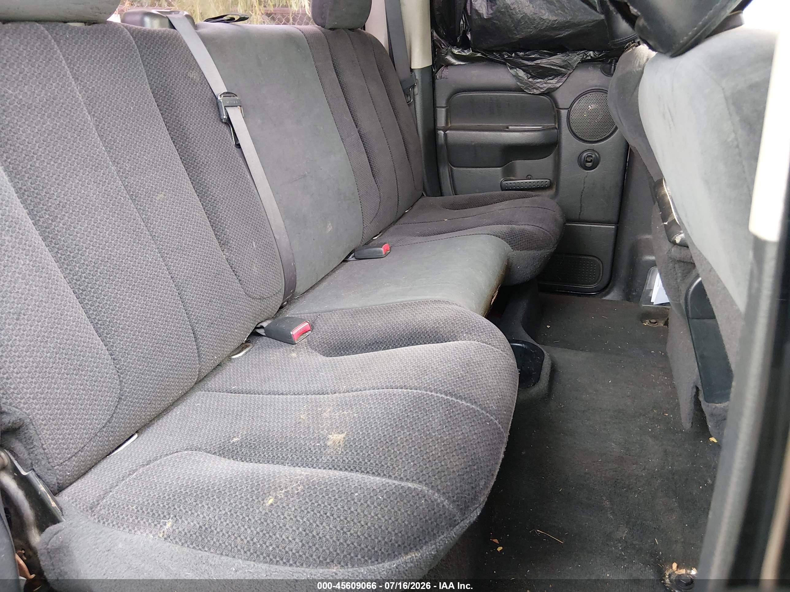 2004 Dodge Ram 1500 Slt/laramie Black vin: 1D7HA18N74J167905