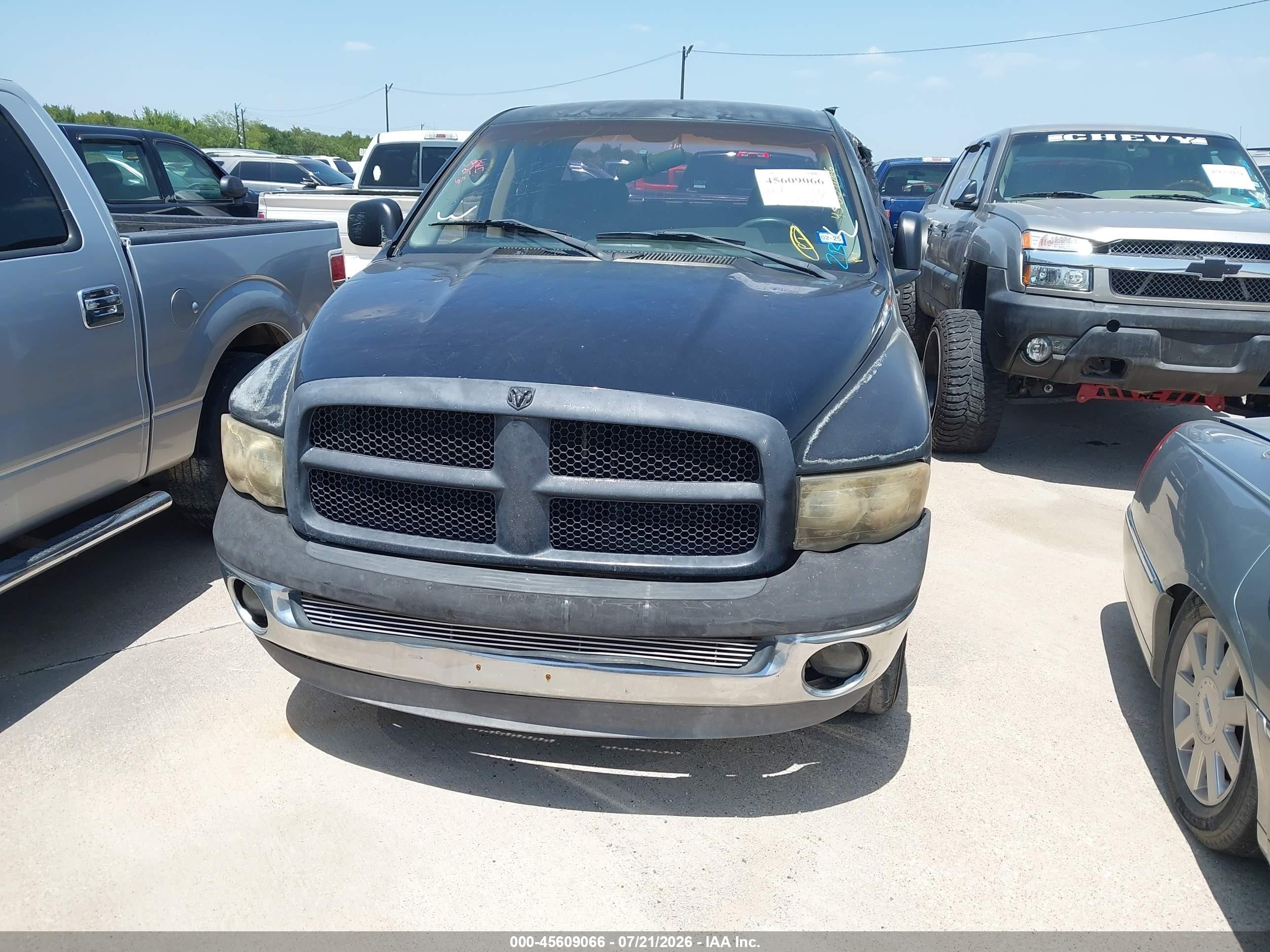 2004 Dodge Ram 1500 Slt/laramie Black vin: 1D7HA18N74J167905