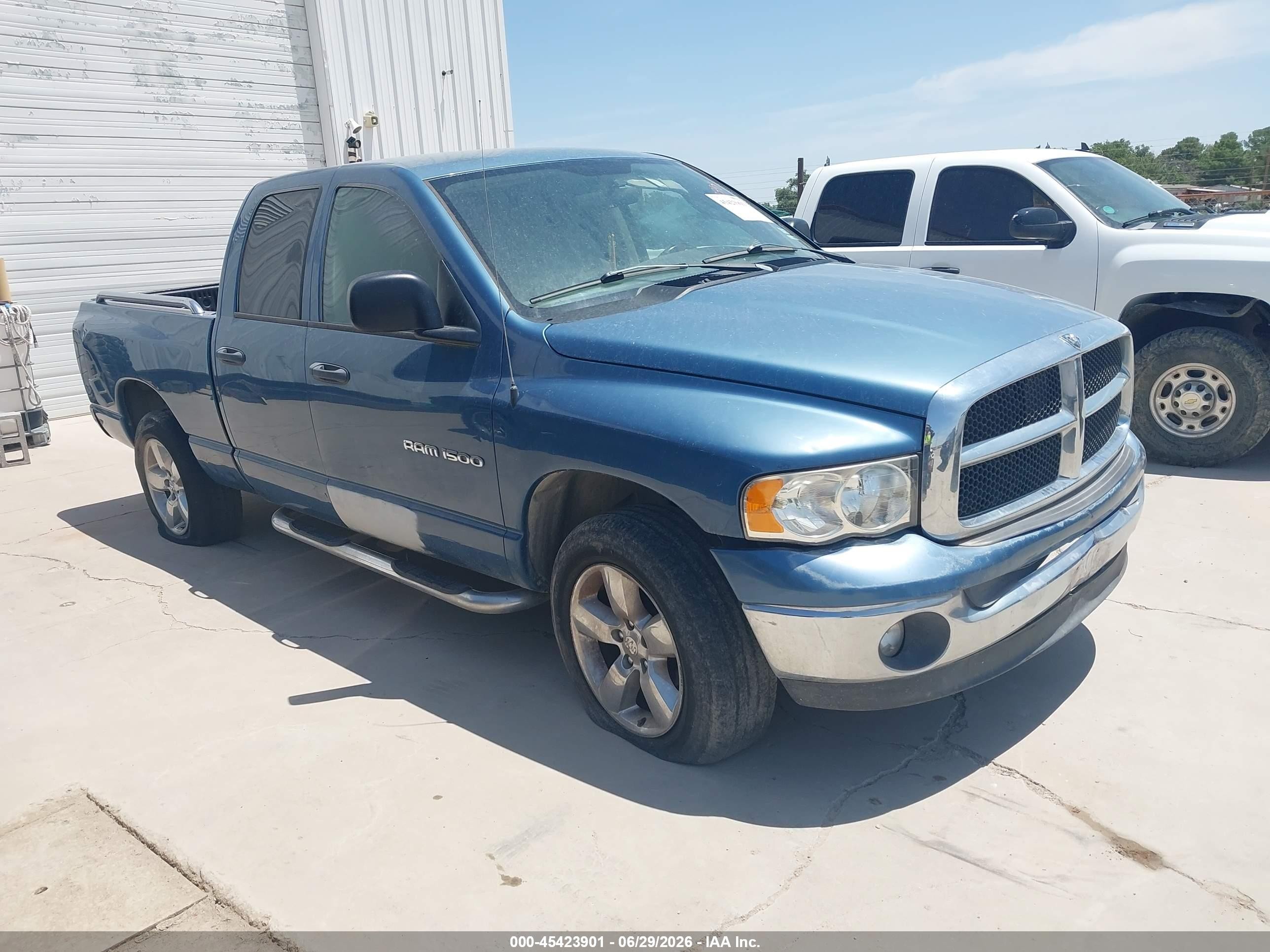2005 Dodge Ram 1500 Slt/laramie Blue vin: 1D7HA18N75S299705