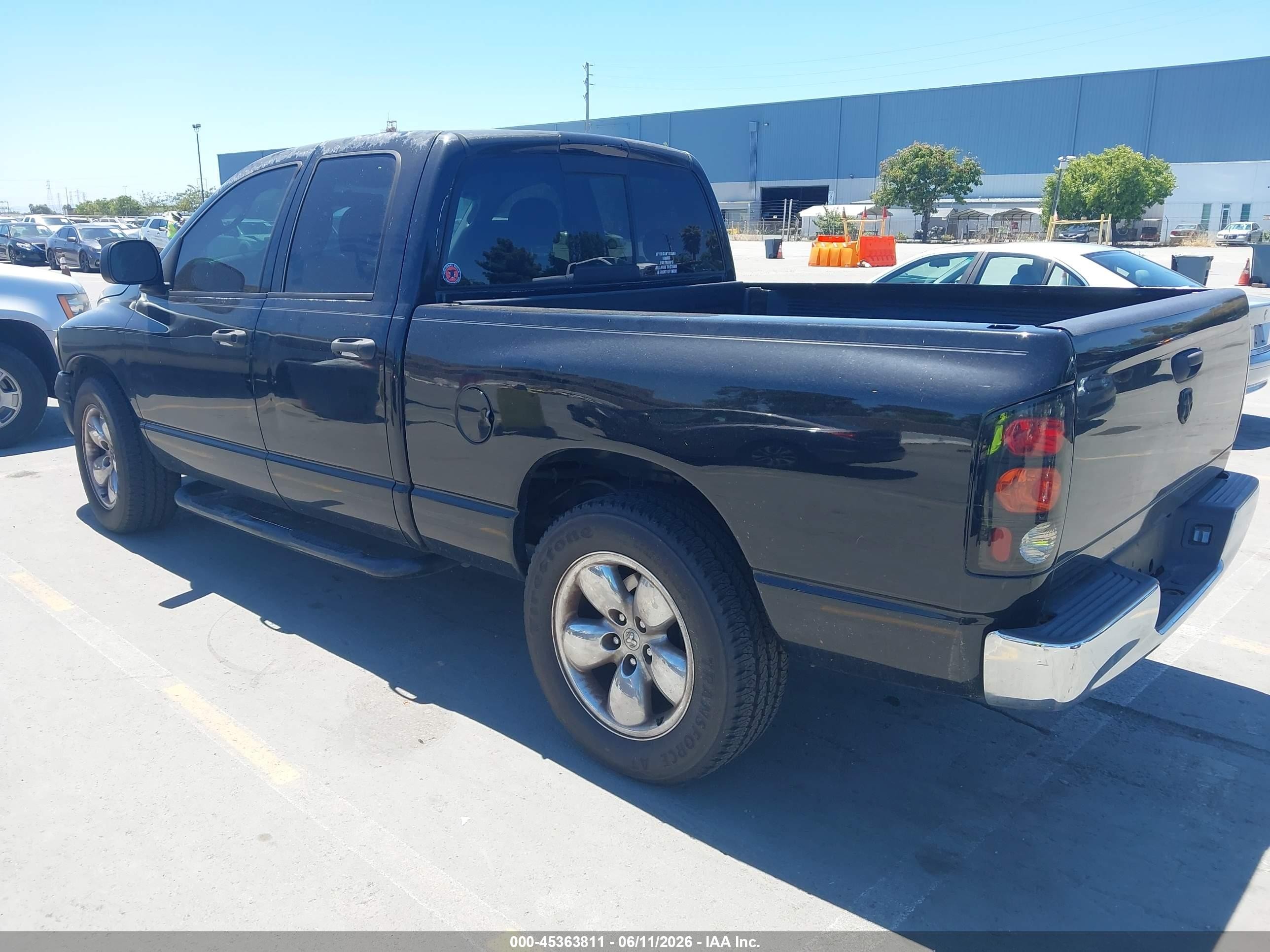 2005 Dodge Ram 1500 Slt/laramie Черный vin: 1D7HA18N75S367355