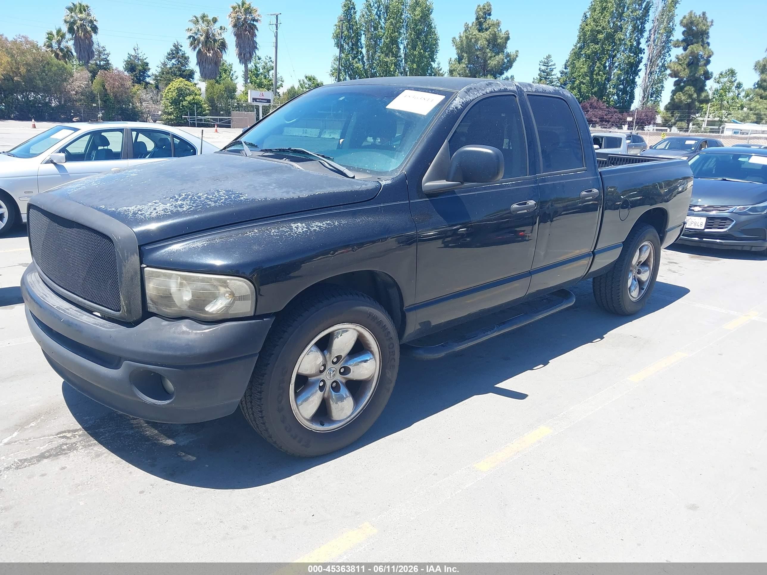 2005 Dodge Ram 1500 Slt/laramie Черный vin: 1D7HA18N75S367355