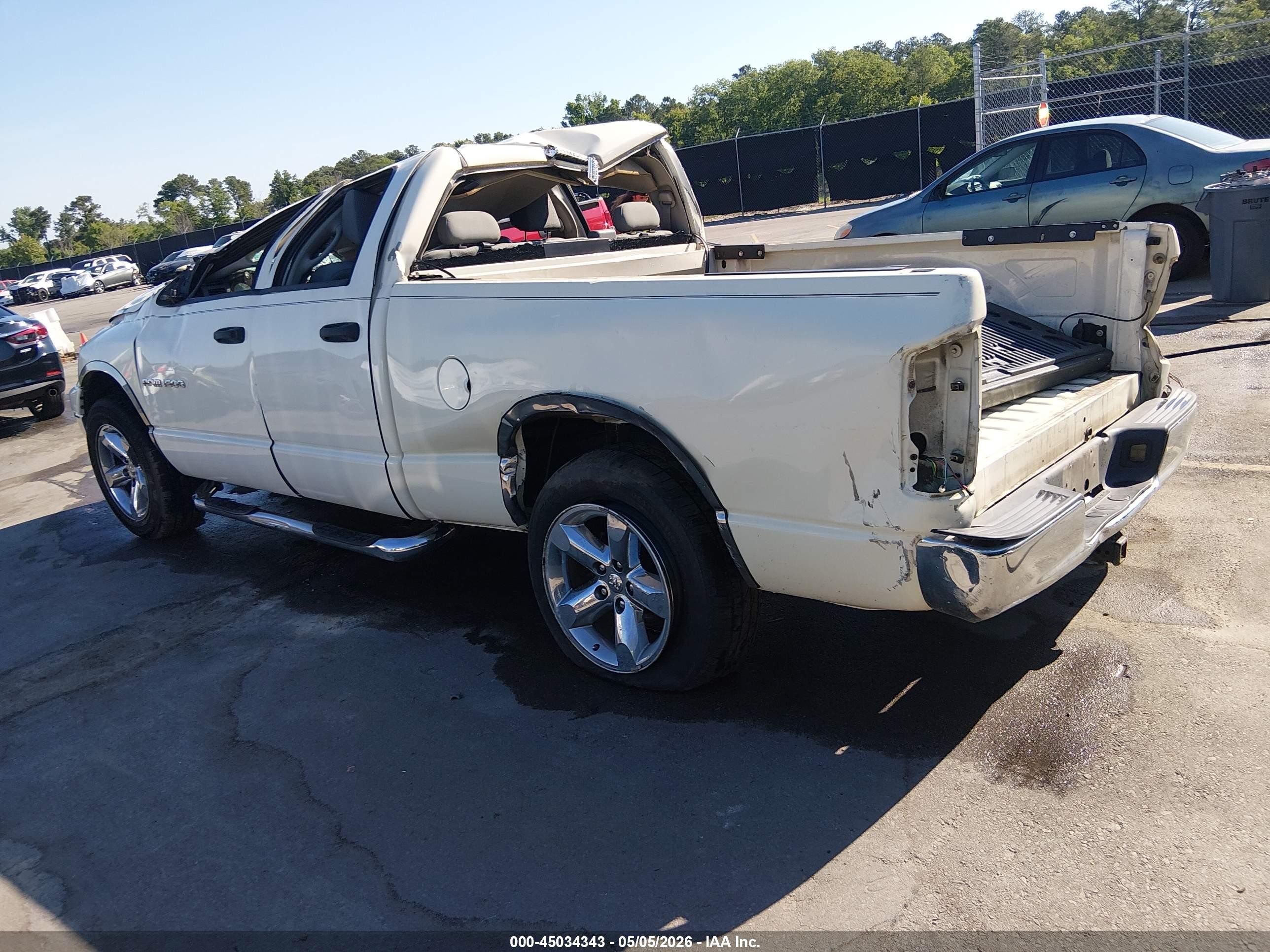 2006 Dodge Ram 1500 Slt White vin: 1D7HA18N76J200632
