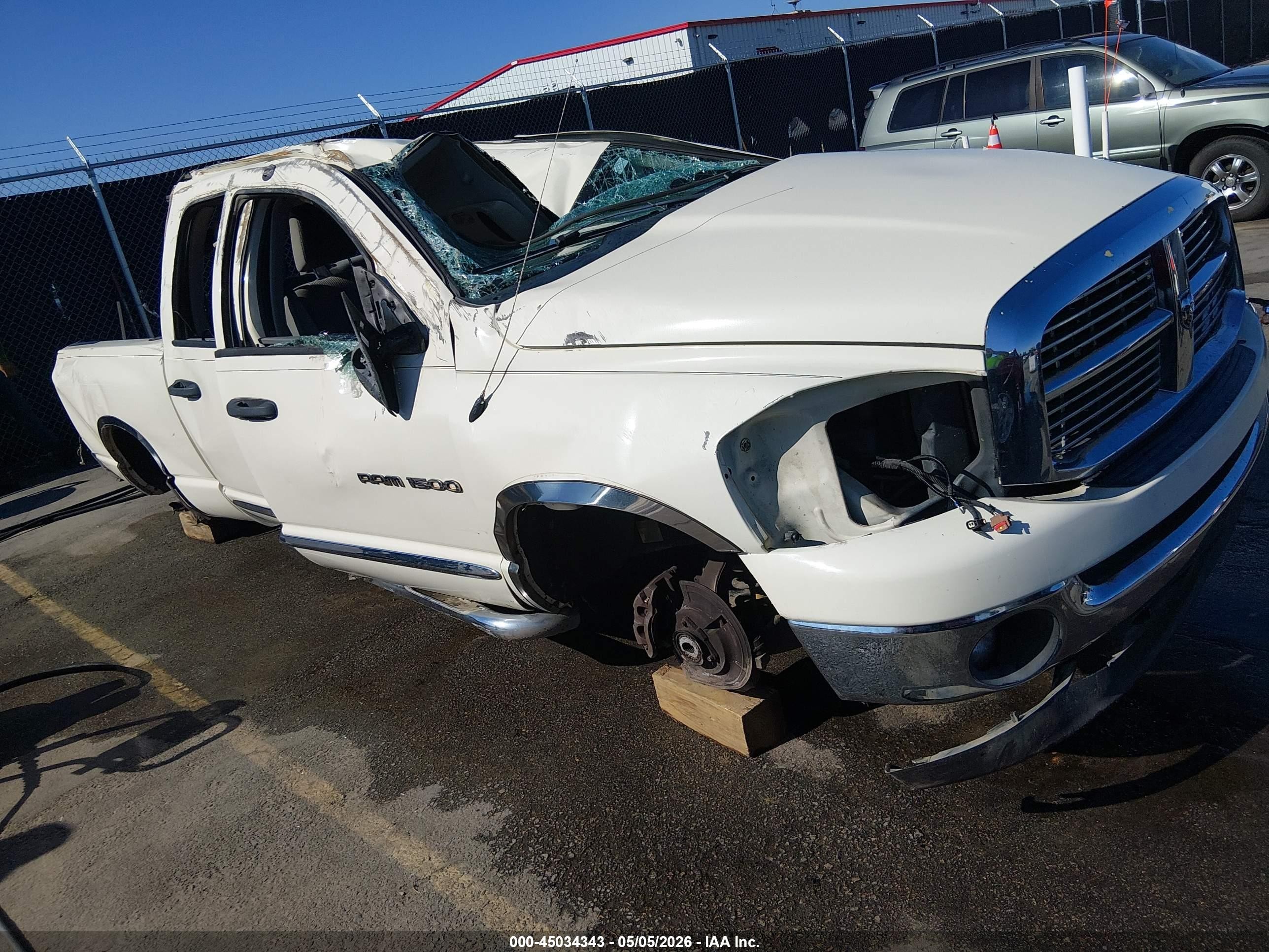 2006 Dodge Ram 1500 Slt White vin: 1D7HA18N76J200632