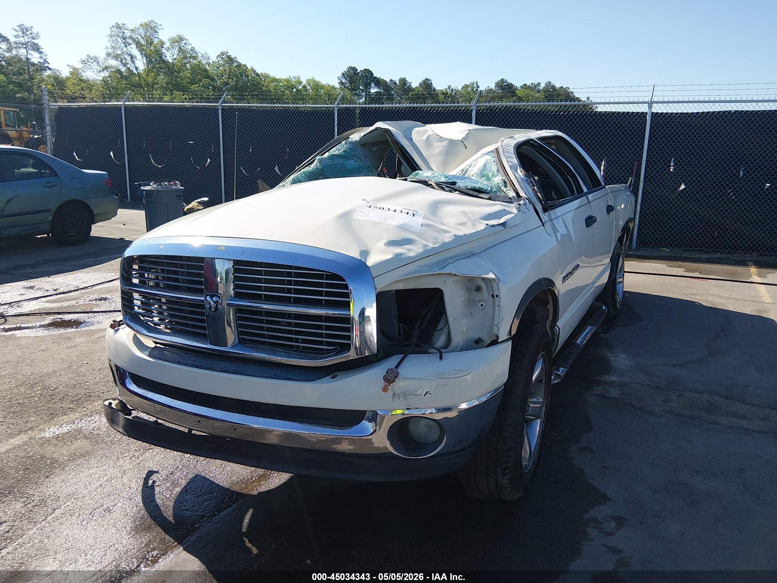 2006 Dodge Ram 1500 Slt White vin: 1D7HA18N76J200632