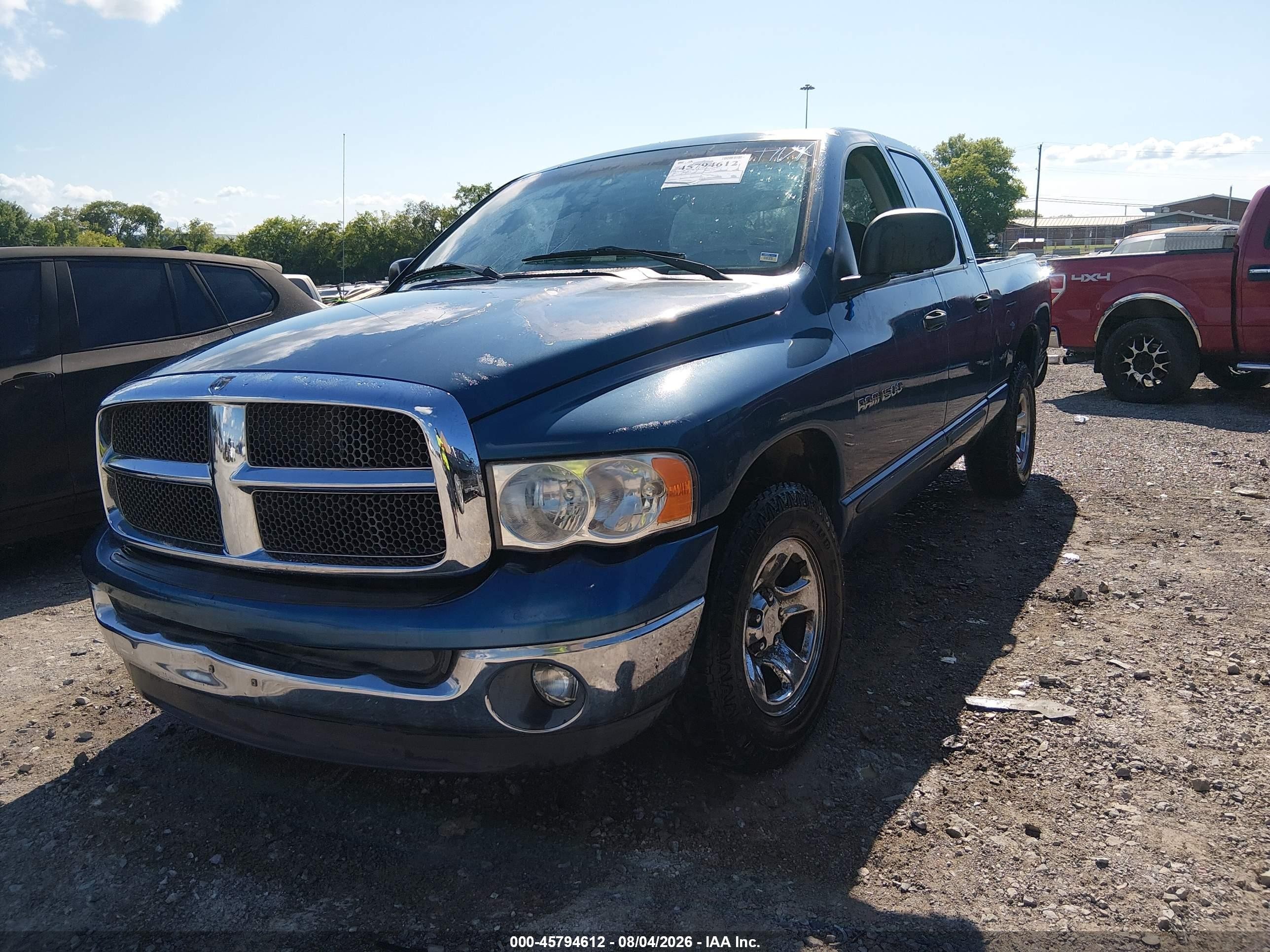 2002 Dodge Ram 1500 St Blue vin: 1D7HA18N82S606519