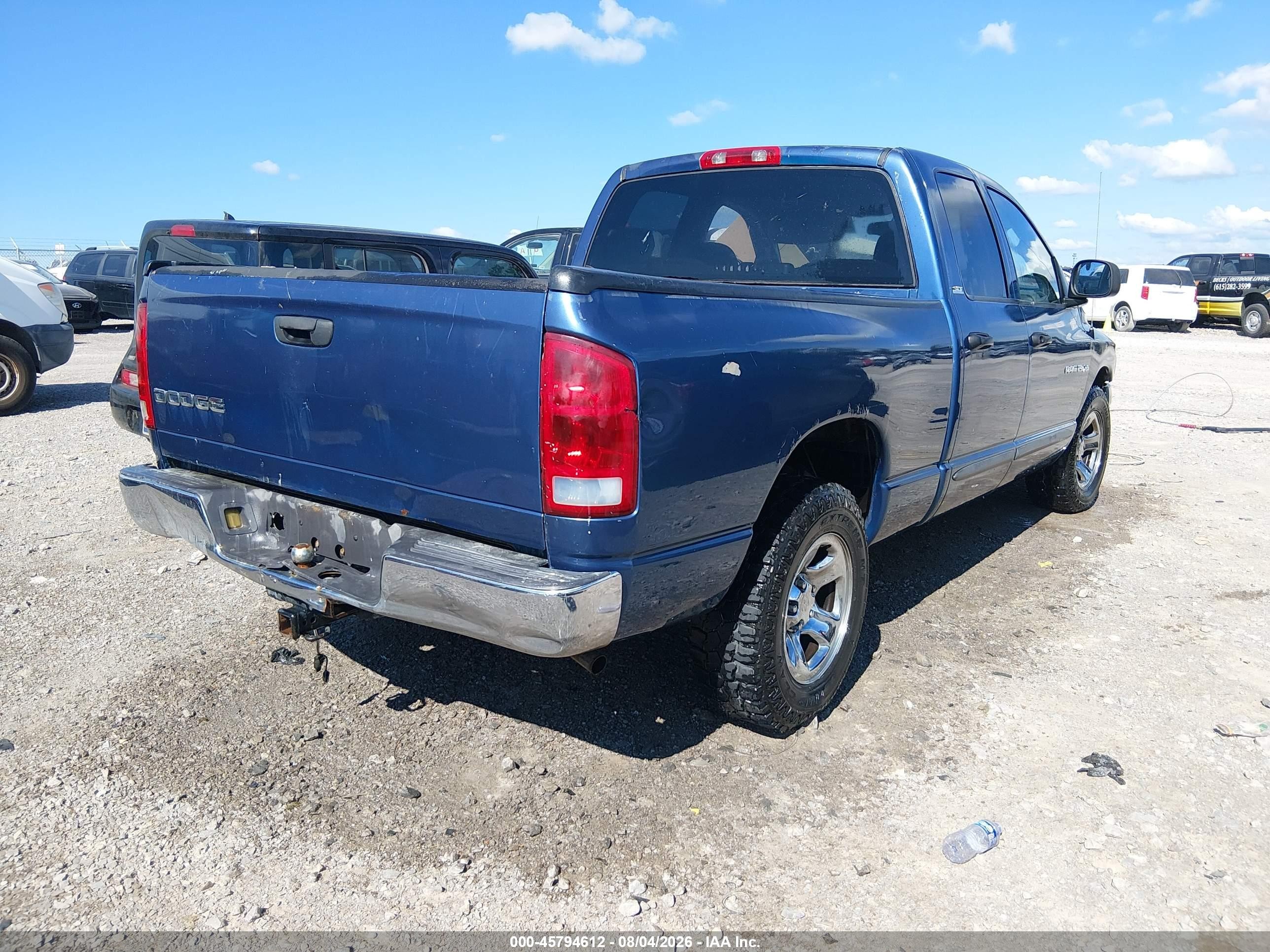 2002 Dodge Ram 1500 St Blue vin: 1D7HA18N82S606519