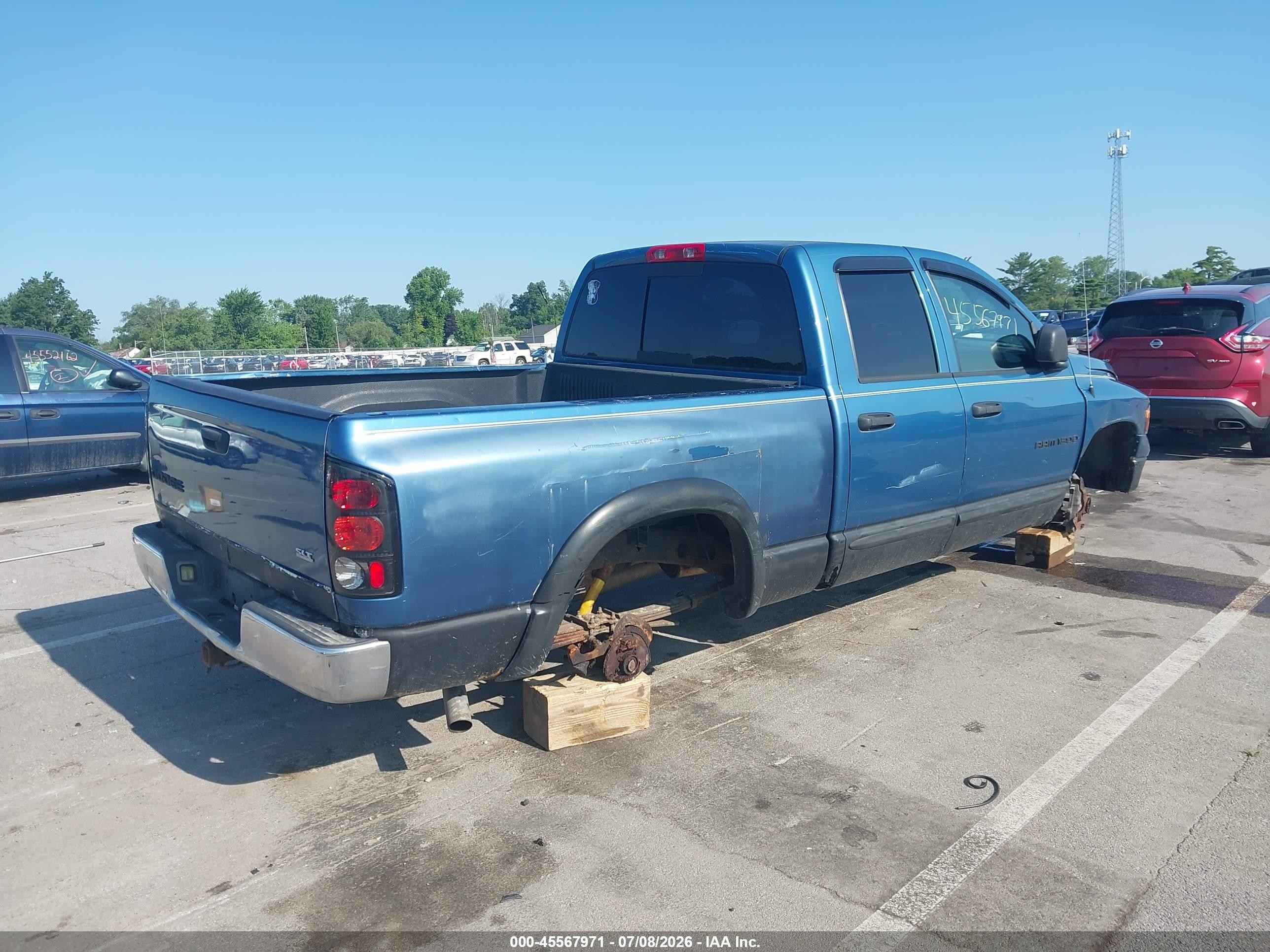 2003 Dodge Ram 1500 Slt/laramie/st Blue vin: 1D7HA18N83J653881