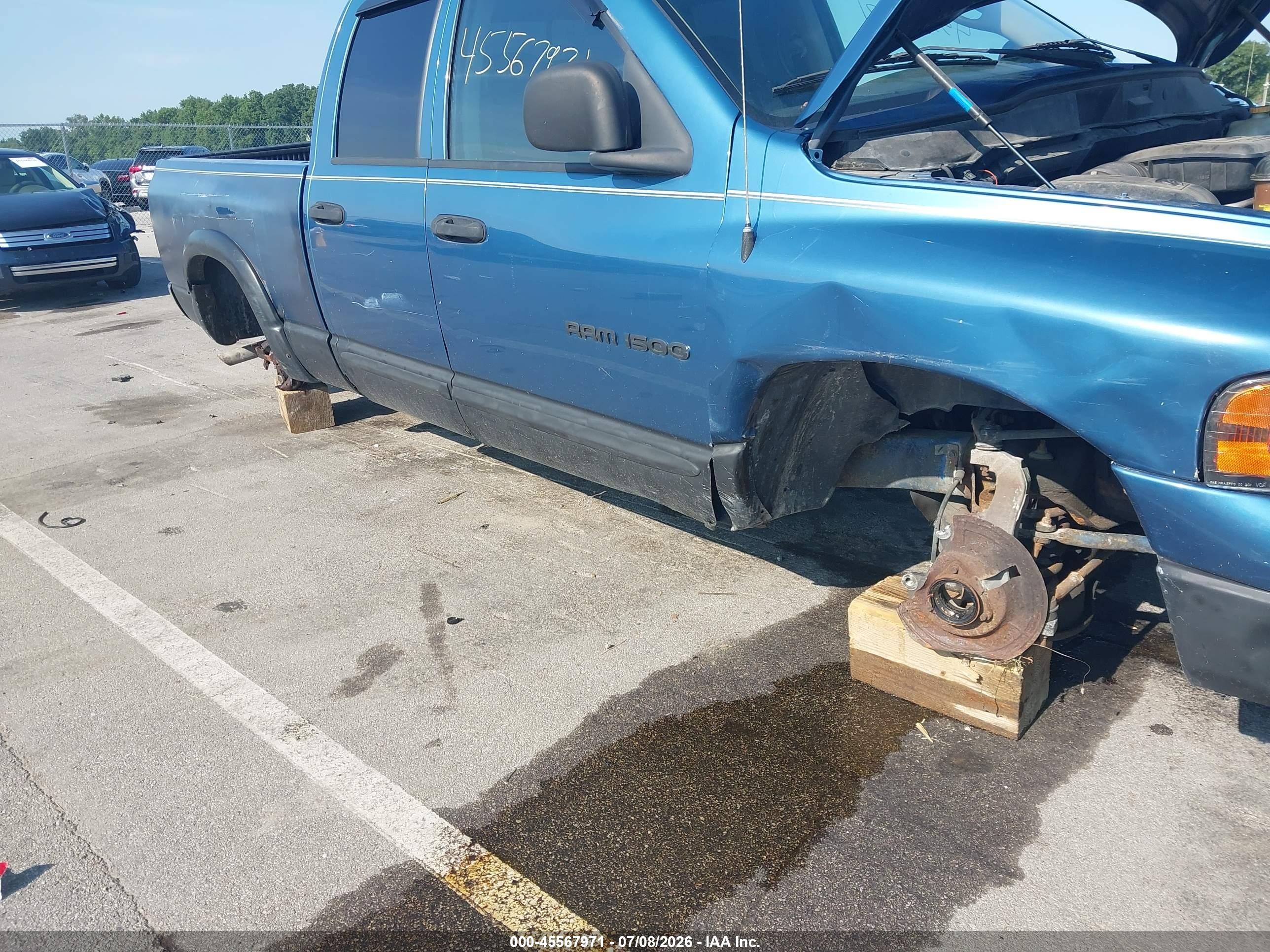 2003 Dodge Ram 1500 Slt/laramie/st Blue vin: 1D7HA18N83J653881